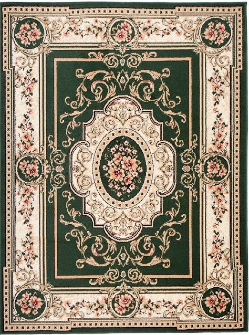 Orientteppich Orientalisch Vintage Mazovia, Wohnzimmerteppich 150 Farbecht, Pflegeleicht Fußbodenheizung, Grün, / Teppich Grün F744A-GREEN cm, x 80 Allergiker geeignet, Kurzflor