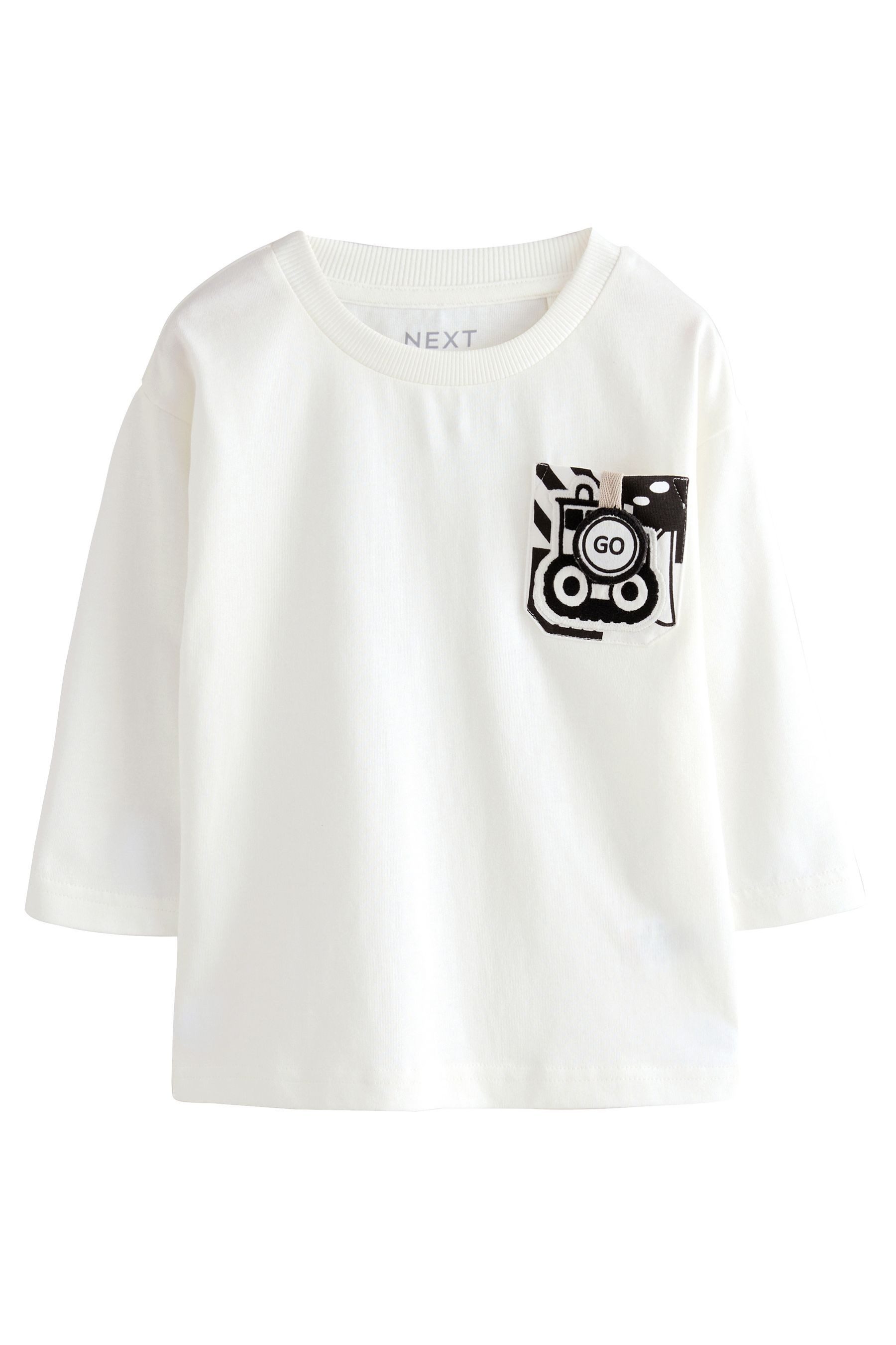 Next Langarmshirt Langärmeliges Shirt mit Applikation günstig online kaufen