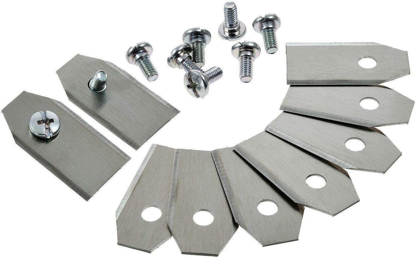 Powery Rasenmähermesser 9x Ersatz-Messer-Klingen 0,75mm für Mähroboter Gardena Sileno silberfarben Powery Rasenmähermesser 9x Ersatz-Messer-Klingen 0,75mm für Mähroboter Gardena Sileno silberfarben