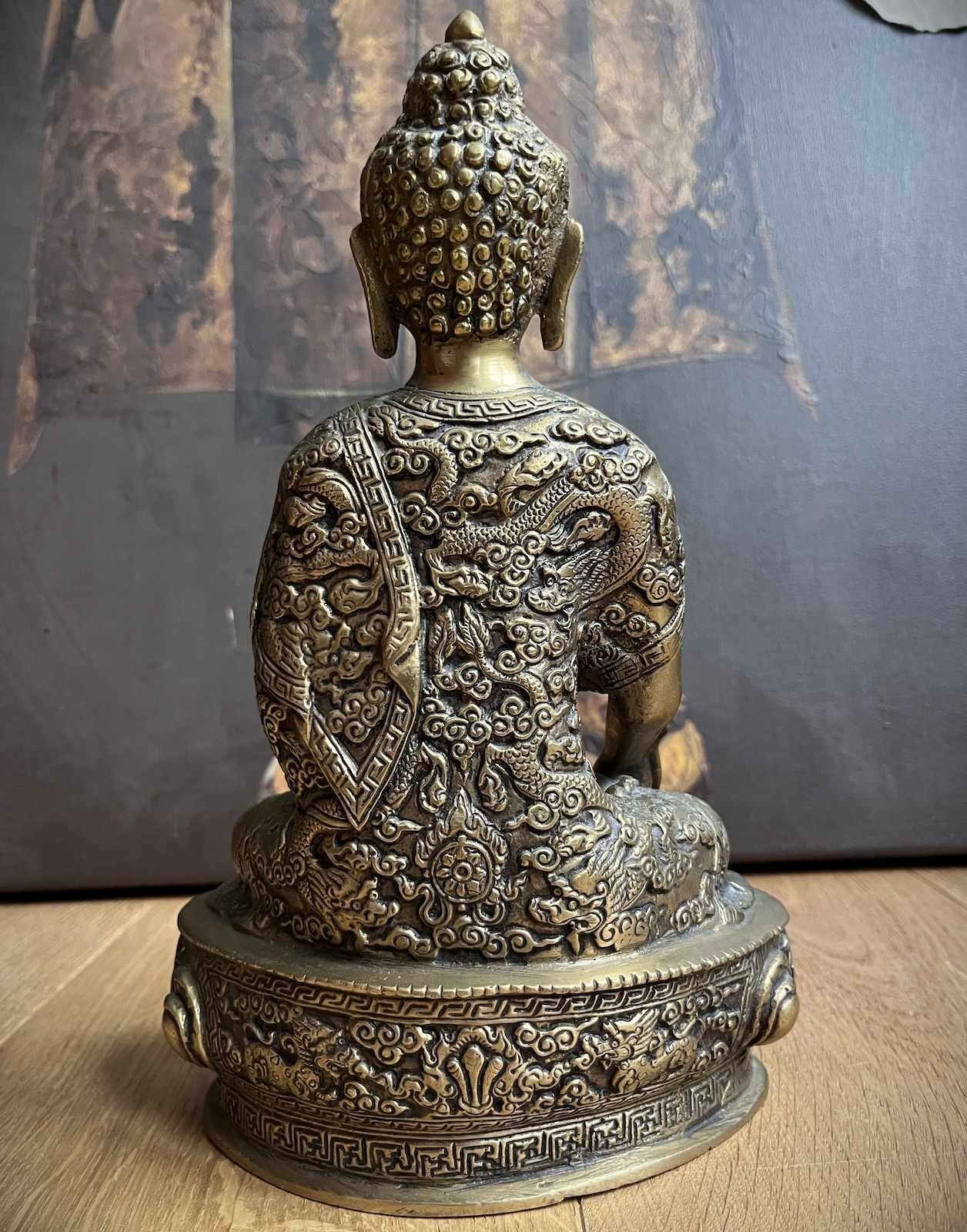 Bronze Buddha 27 groß Figur cm Asien Tibet Medizin LifeStyle Buddhafigur Alte