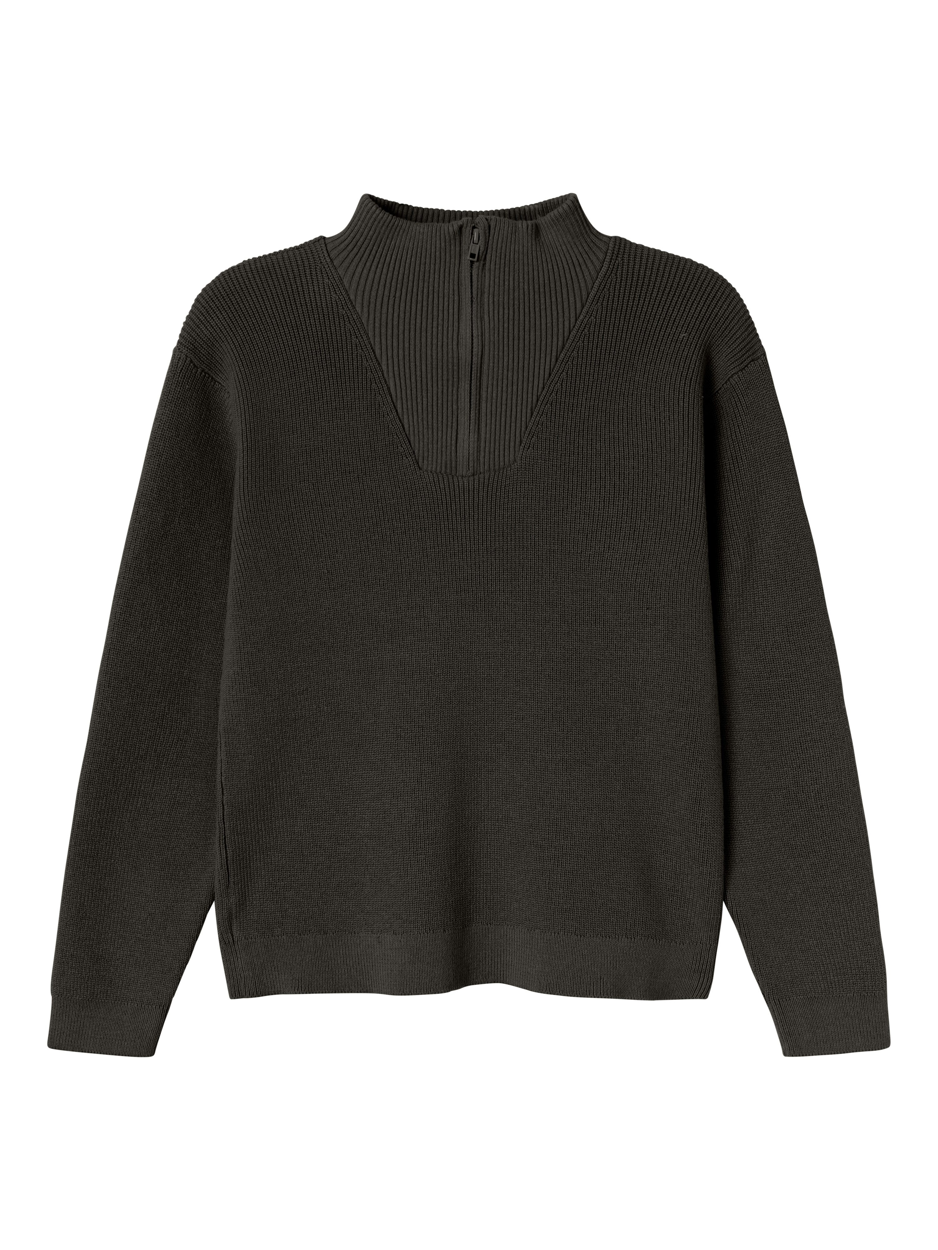 Name It Strickpullover NKMNESOLLE LS KNIT NOOS mit Troyer-Kragen