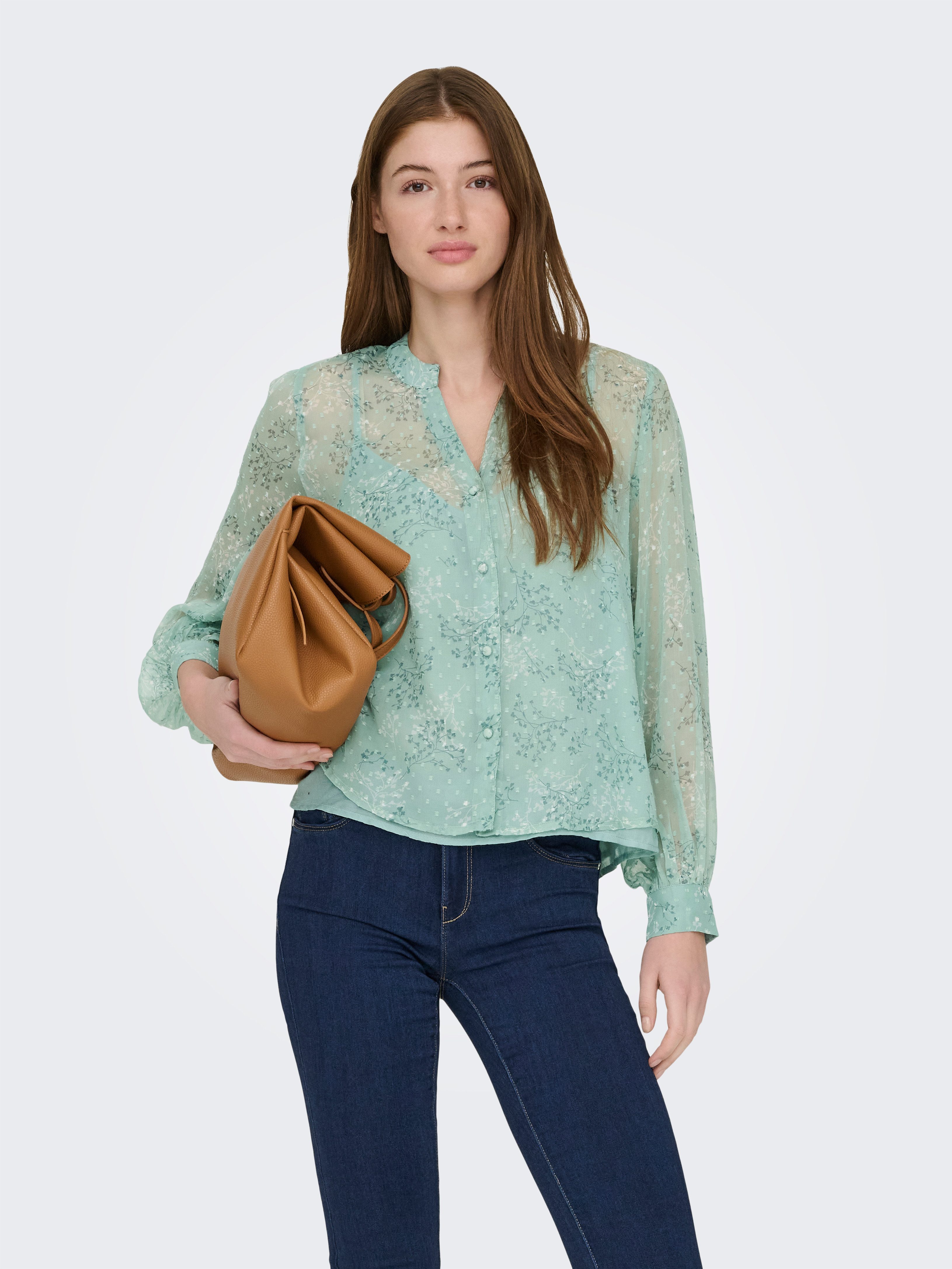 ONLY Langarmbluse ONLTESSA ELIZA L/S SHIRT WVN CS Kunstfaser, regular fit