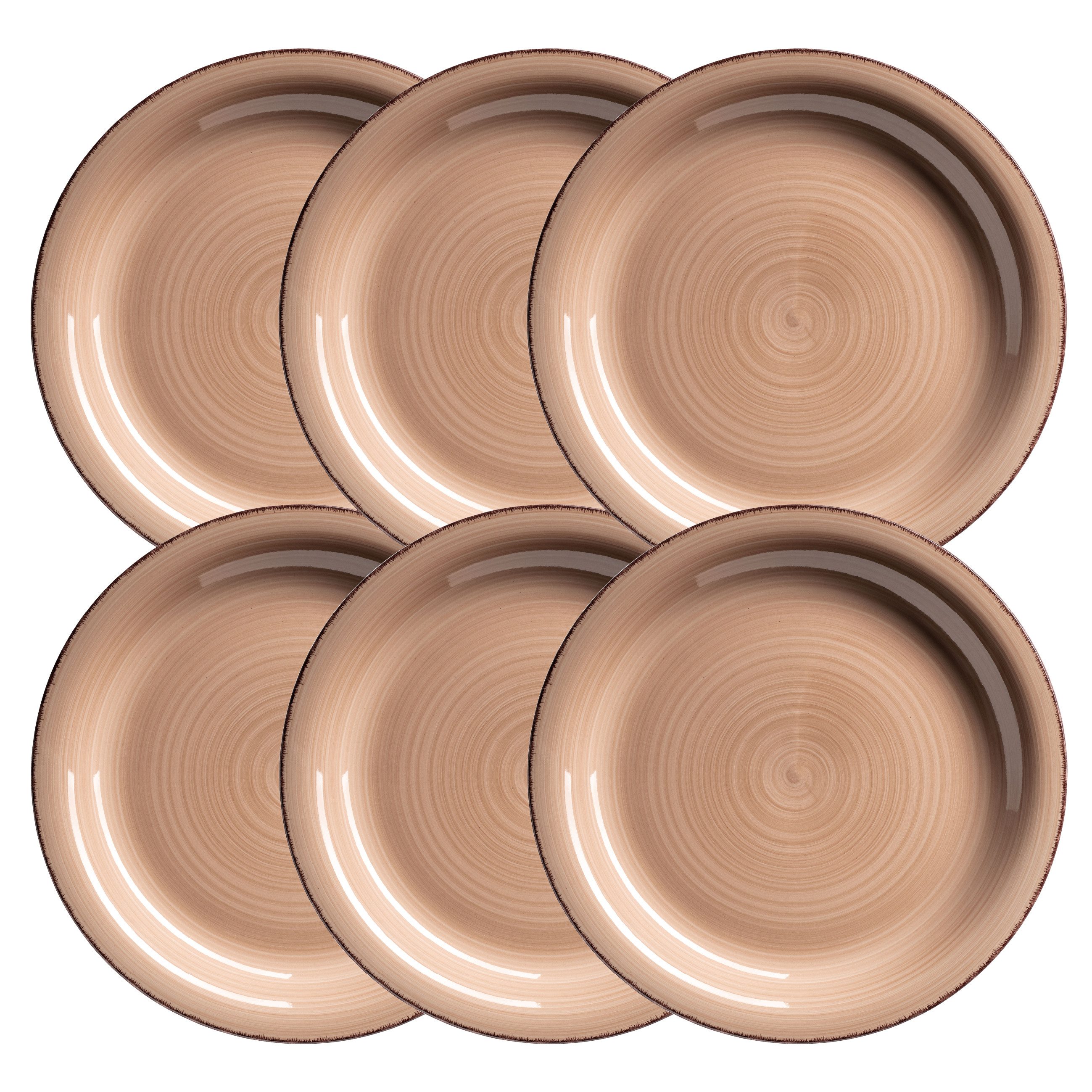 MÄSER Teller-Set LUMACA (6-tlg), 6 Personen, Steinzeug