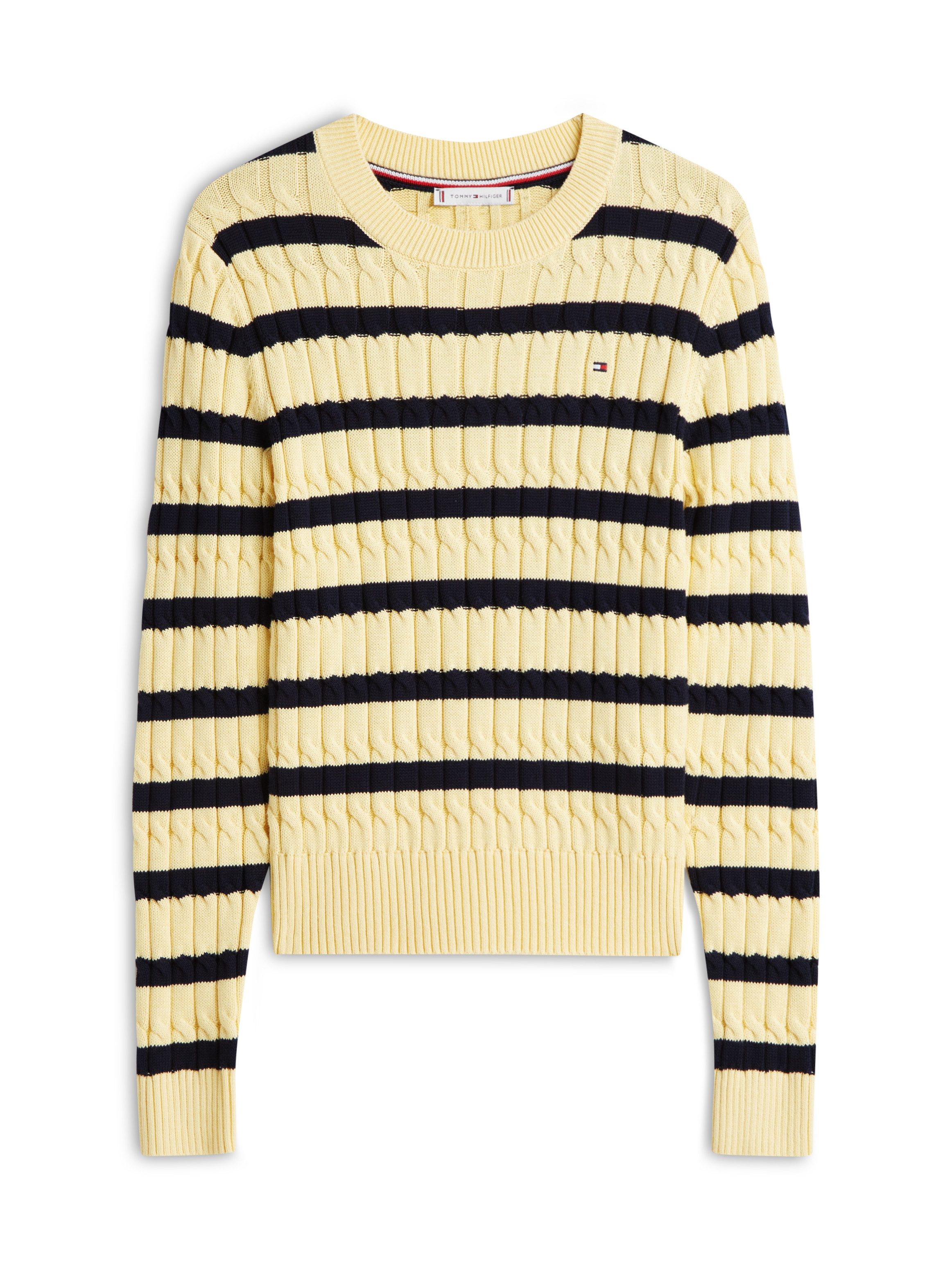 Rundhalspullover CO CABLE MID GG C-NK LS SWT