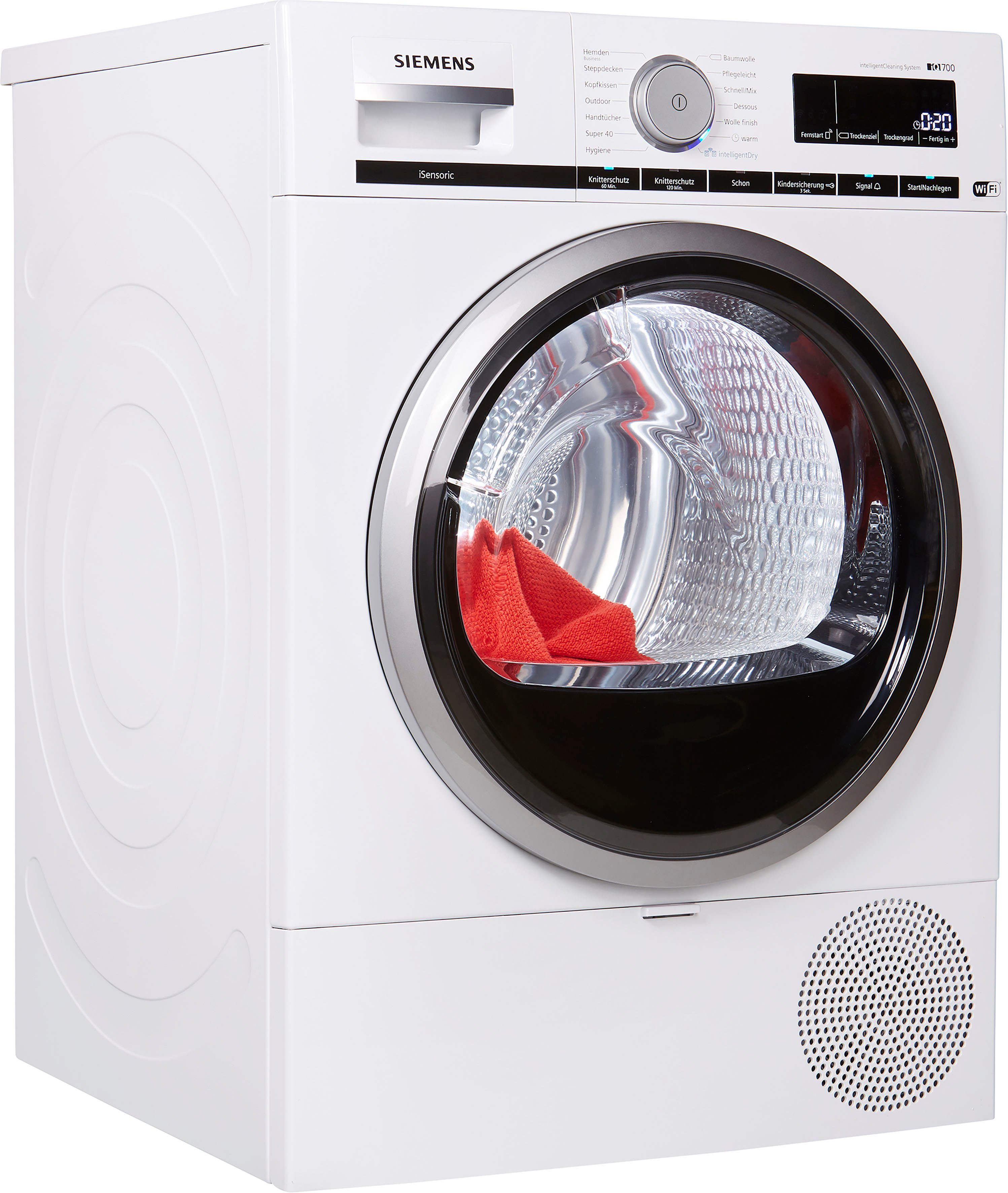 Image of SIEMENS Wärmepumpentrockner iQ700 WT47XM40, 8 kg, mit intelligentCleaning System