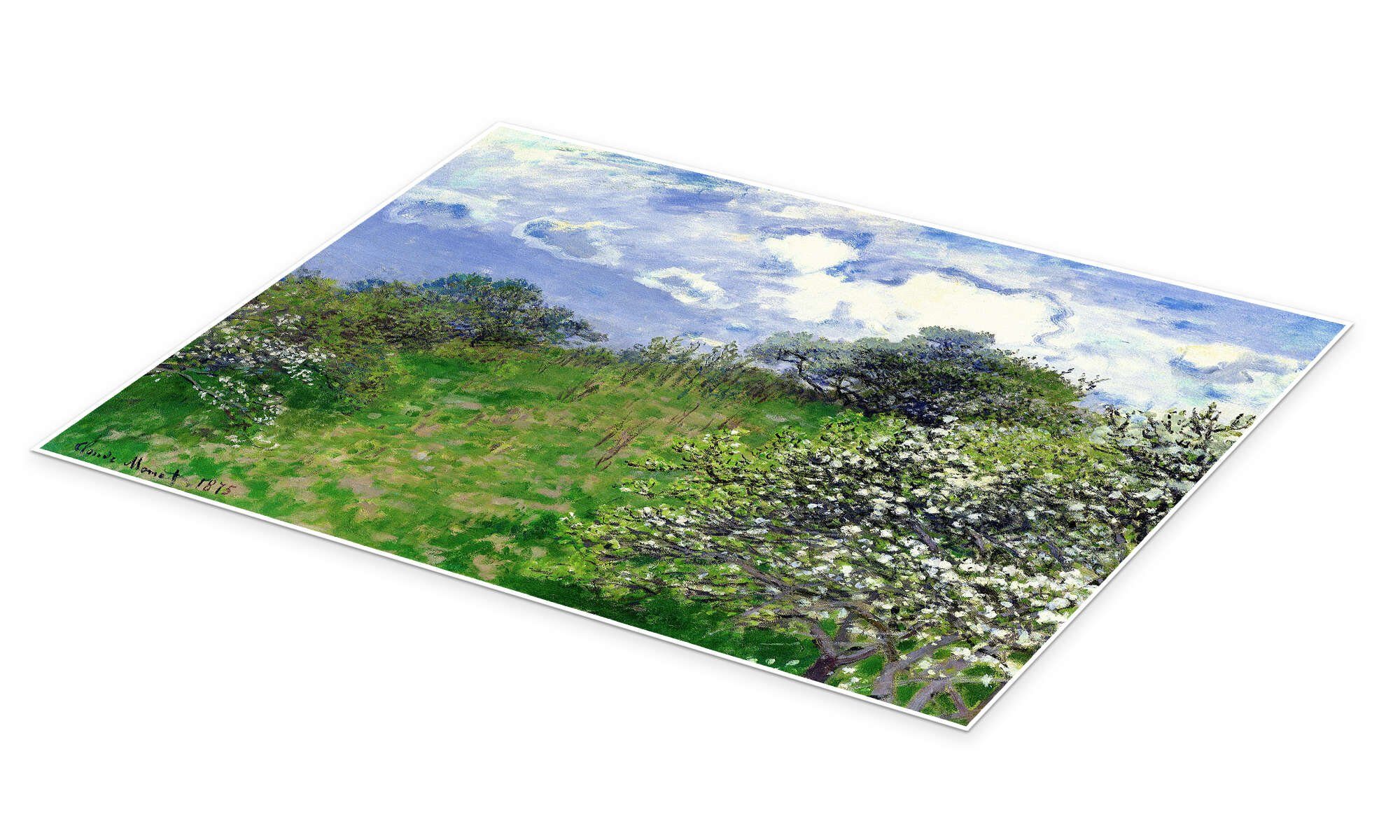 Posterlounge Poster Claude Monet, Frühling, Wohnzimmer günstig online kaufen