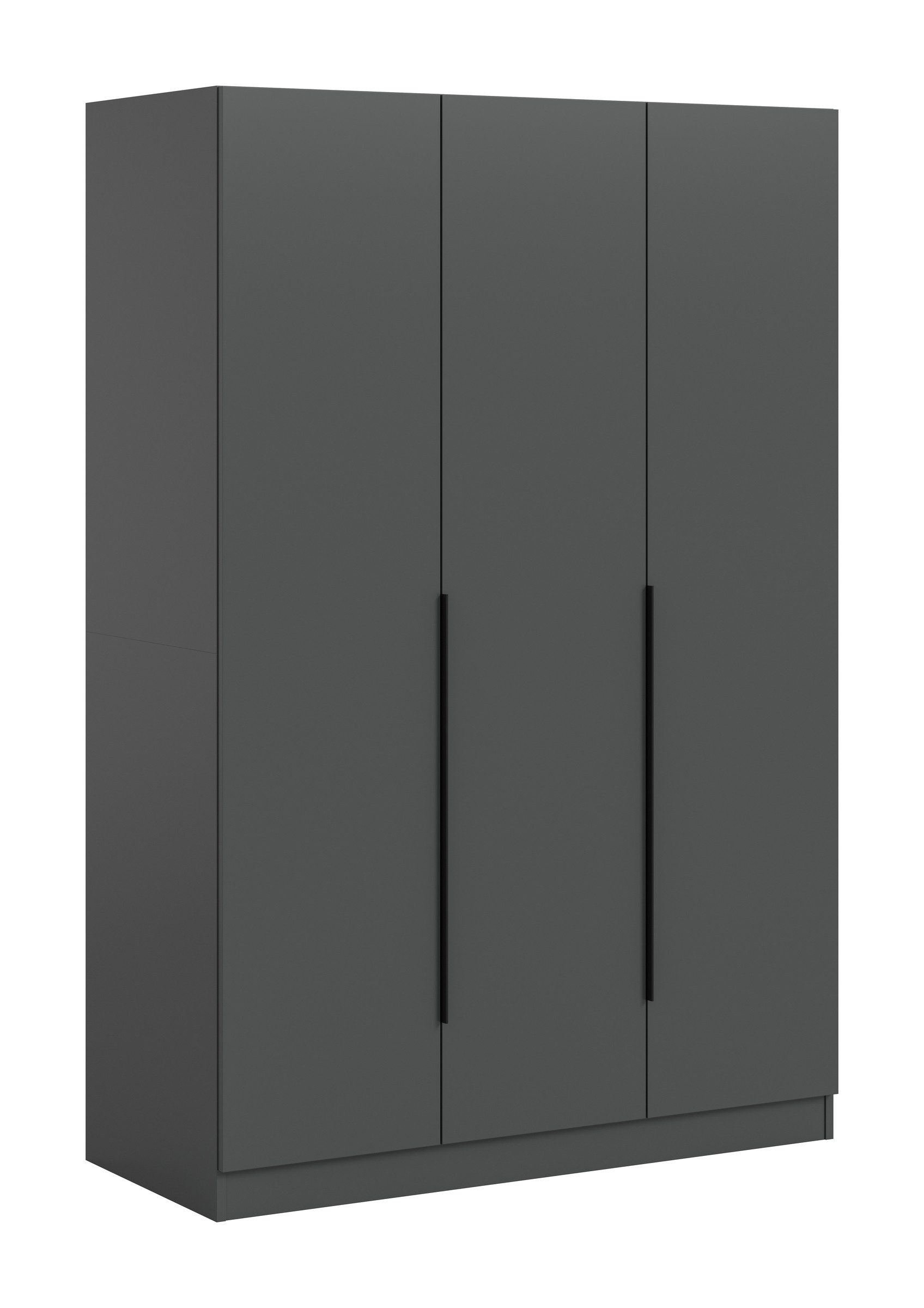 freiraum Kleiderschrank Kleiderschrank >Kopenhagen< in Anthrazit - 240x181x52cm (BxHxT) in Anthrazit - 120x181x52cm (BxHxT)