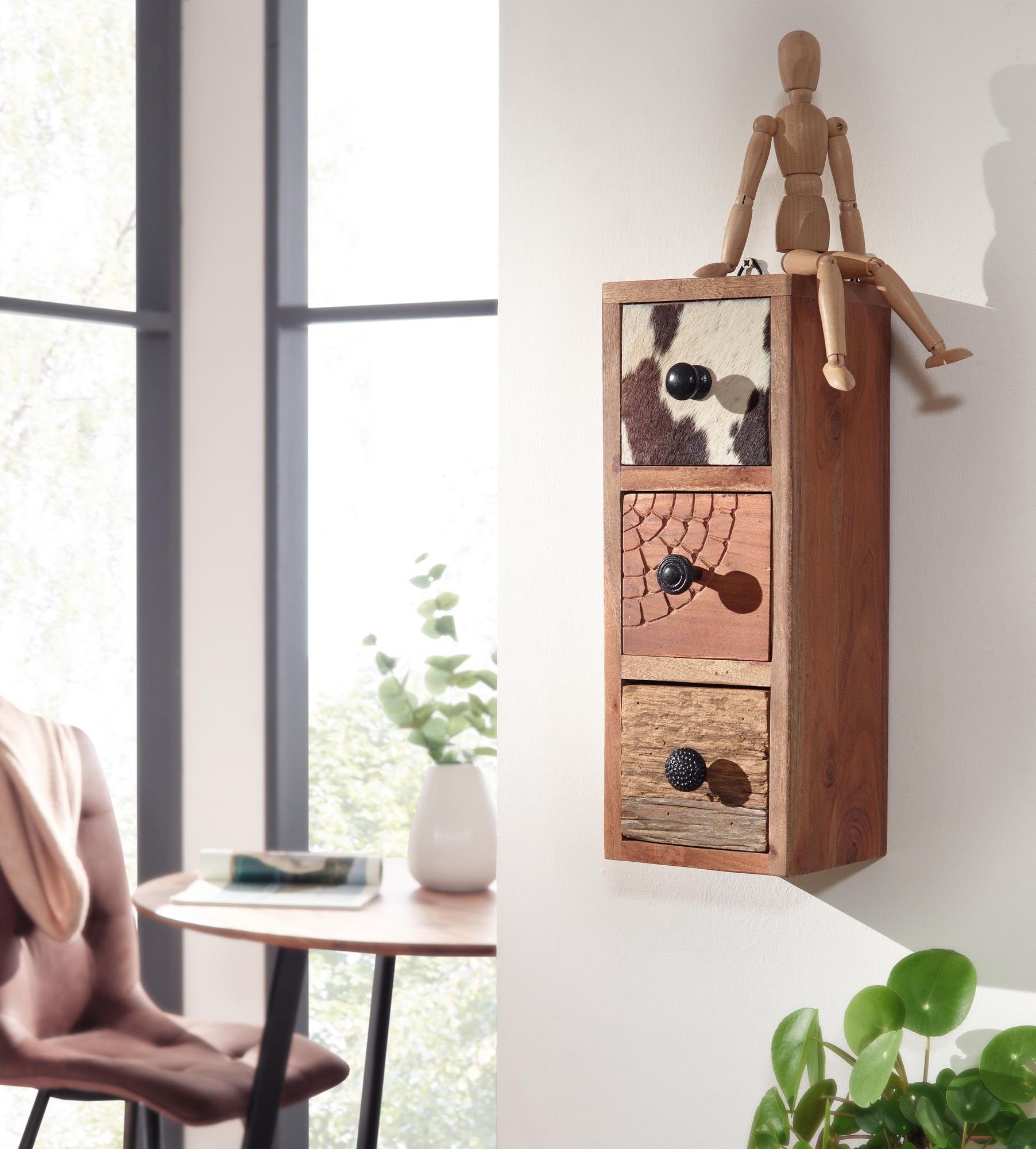 Küchenregal & KADIMA DESIGN Handgefertigtes Wandregal Akazienholz, modern aus praktisch