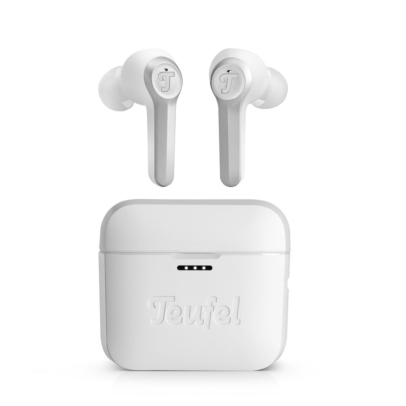 Teufel AIRY TWS wireless In-Ear-Kopfhörer (Freisprecheinrichtung) Silver White