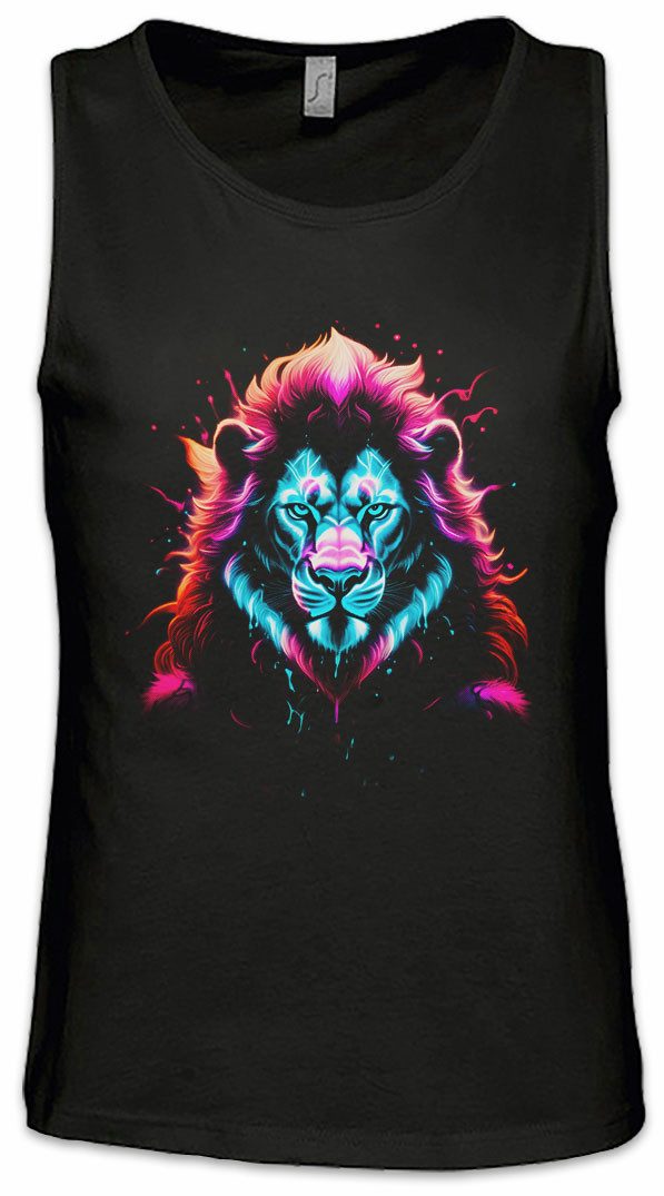 Tanktop Spirit Animal Lion Ärmelloses T-Shirt Löwe Totem Sacred Africa Afrika