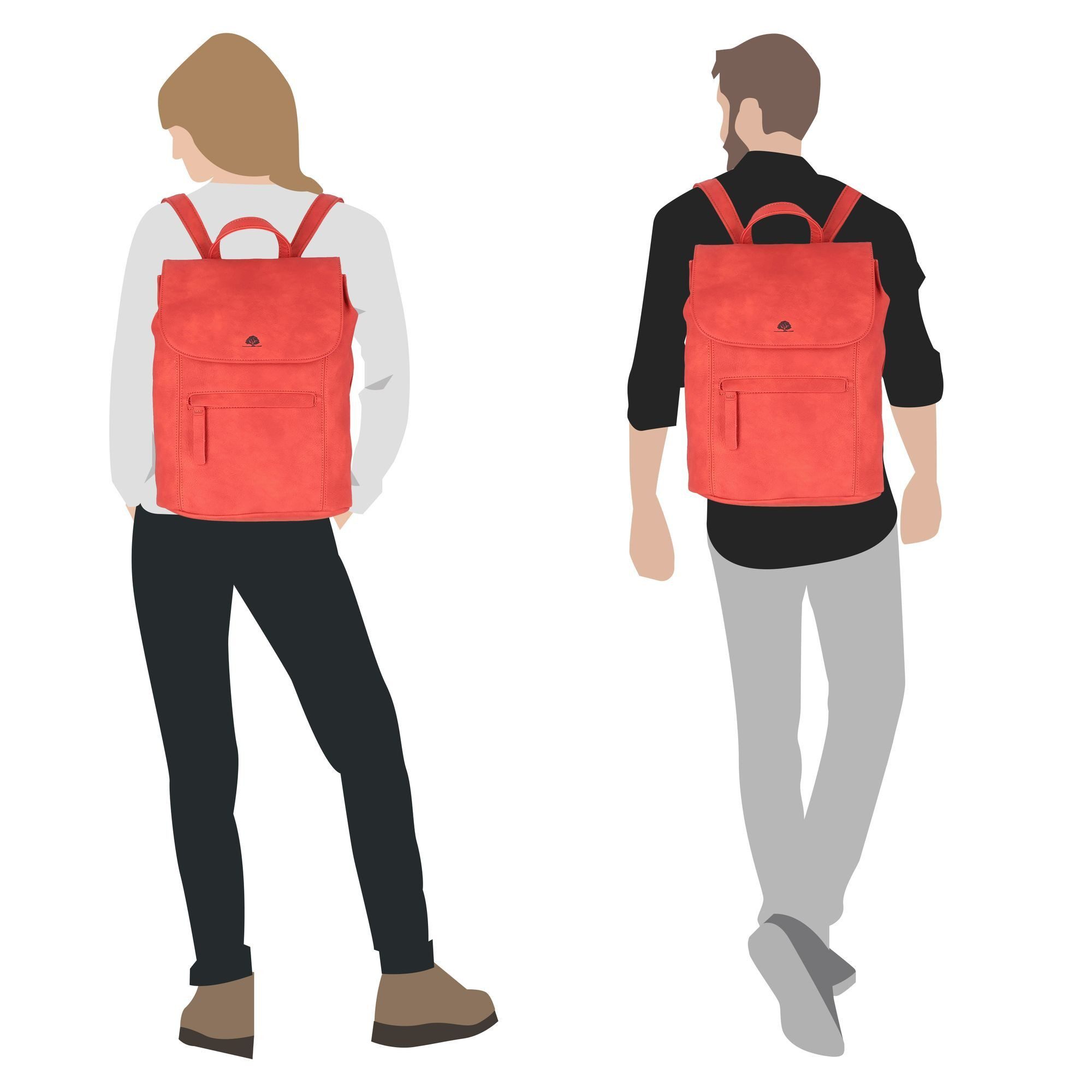 Greenburry Rucksack Mad'l Dasch, Kunstleder günstig online kaufen