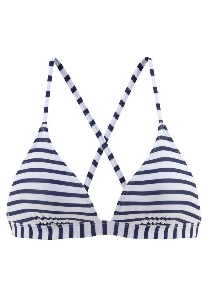 Bademode - Venice Beach Triangel Bikini Top »Summer«, mit Push Up Effekt › weiß  - Onlineshop OTTO