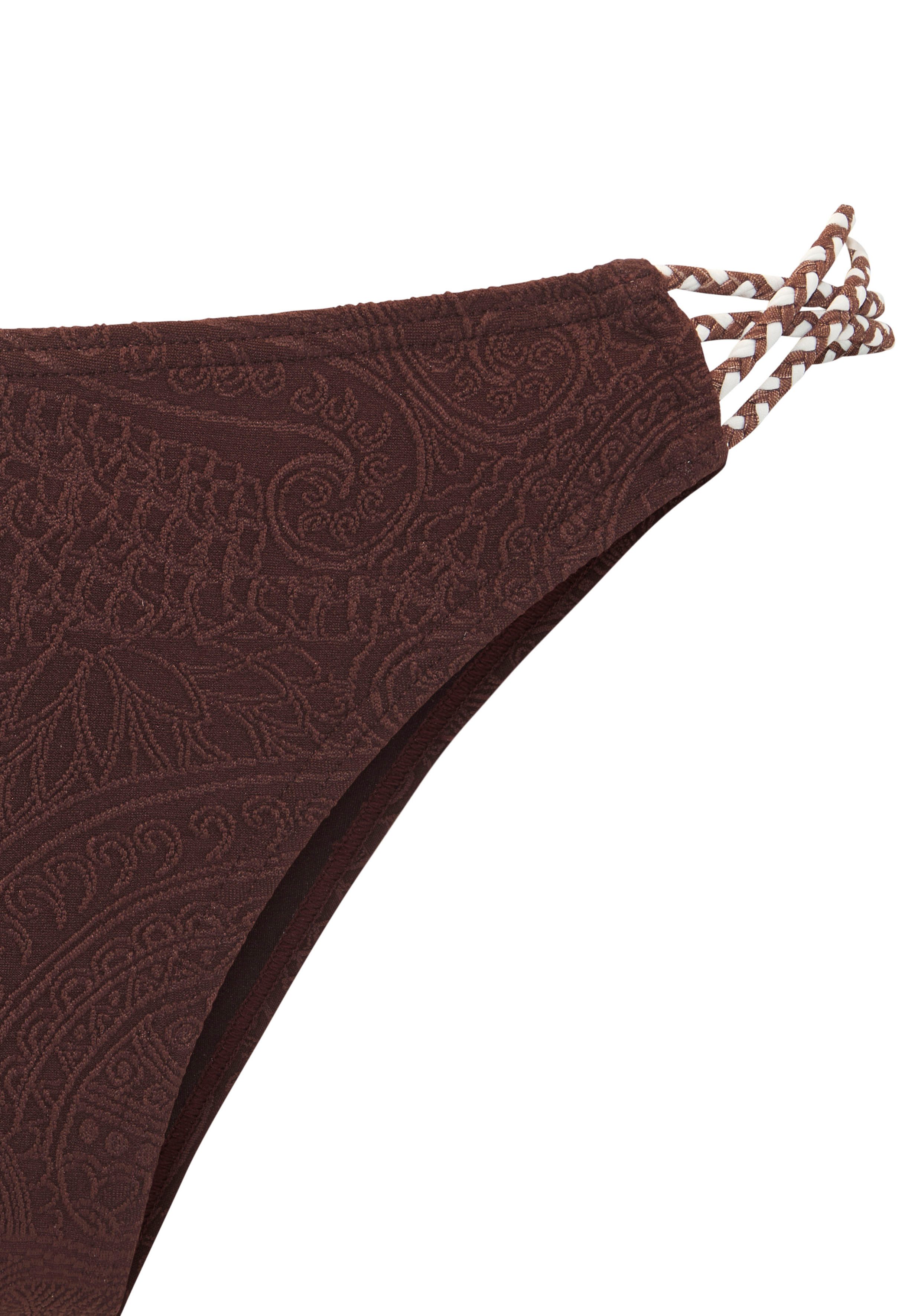 s.Oliver Bikini-Hose mit gemusterter Strukturware