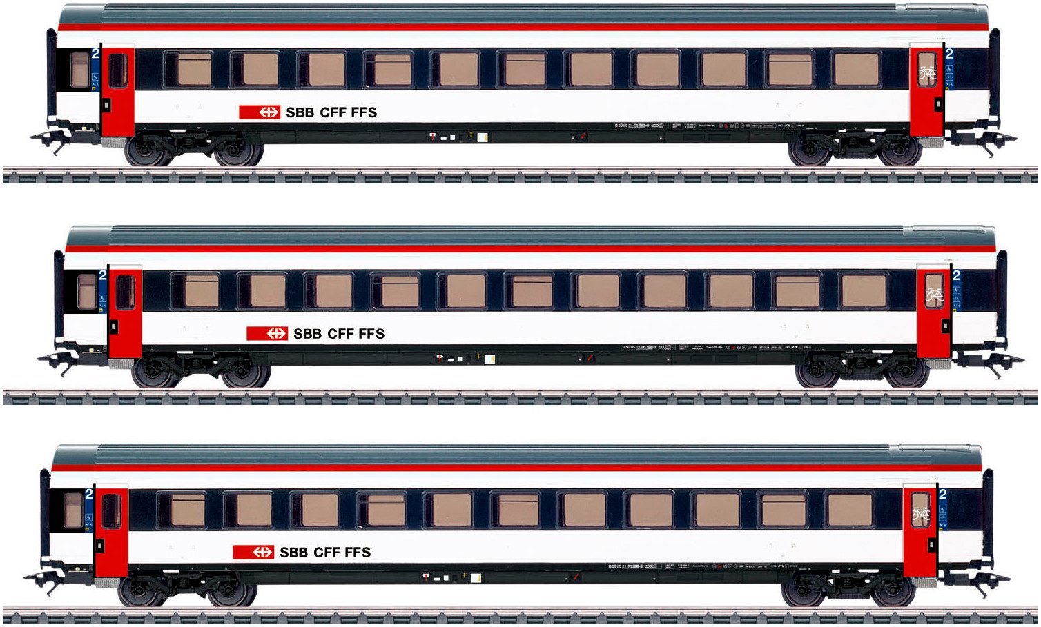Personenwagen Märklin Schnellzugwagen-Set EW IV B - 42153
