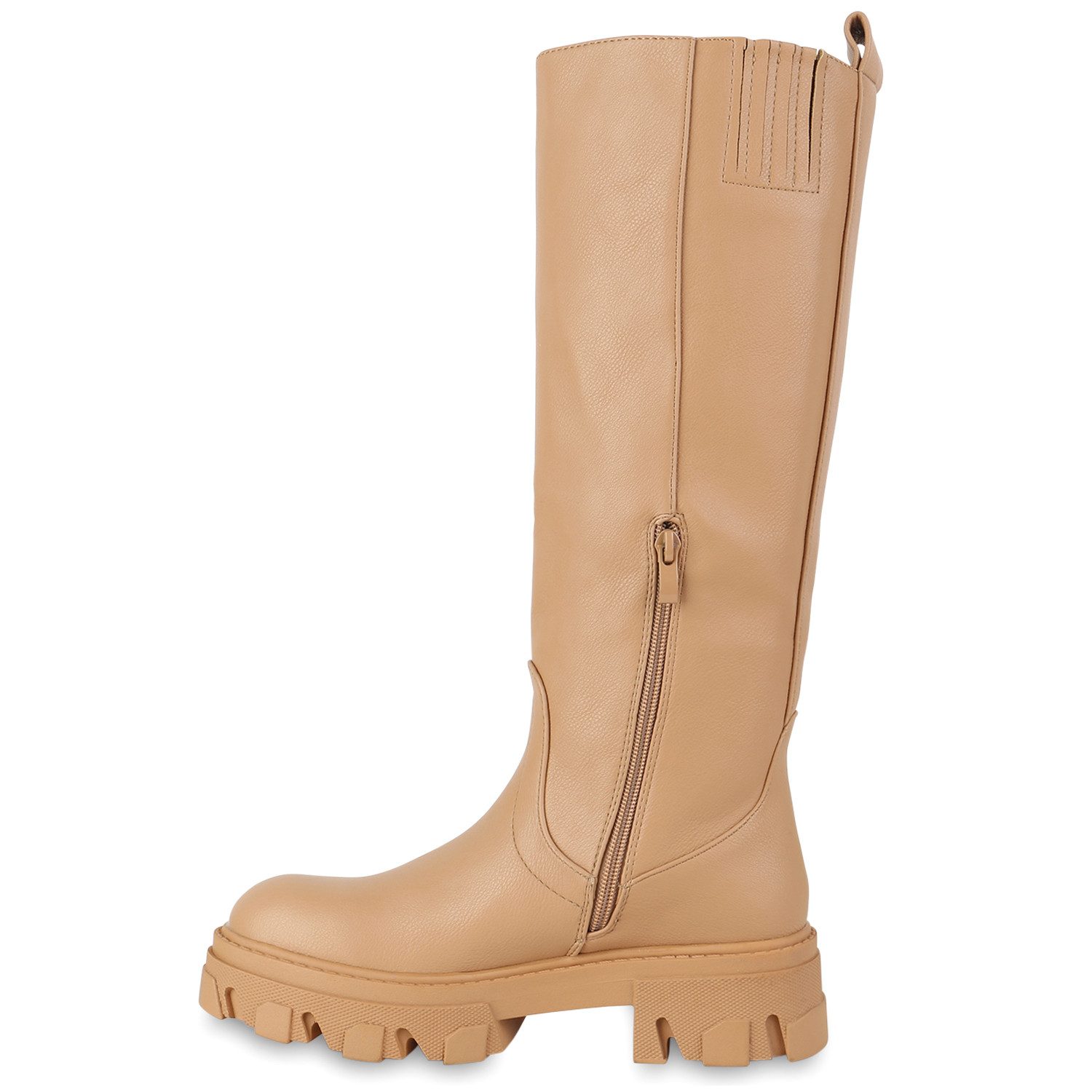 VAN HILL 837802 Plateaustiefel Damen Leicht Gefütterte Plateaustiefel Stief günstig online kaufen