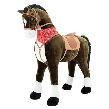 Sweety-Toys Stehpferd Sweety Toys 9046 Stehpferd CHOCOLATE 125cm Riesenpferd, bis 100 kg