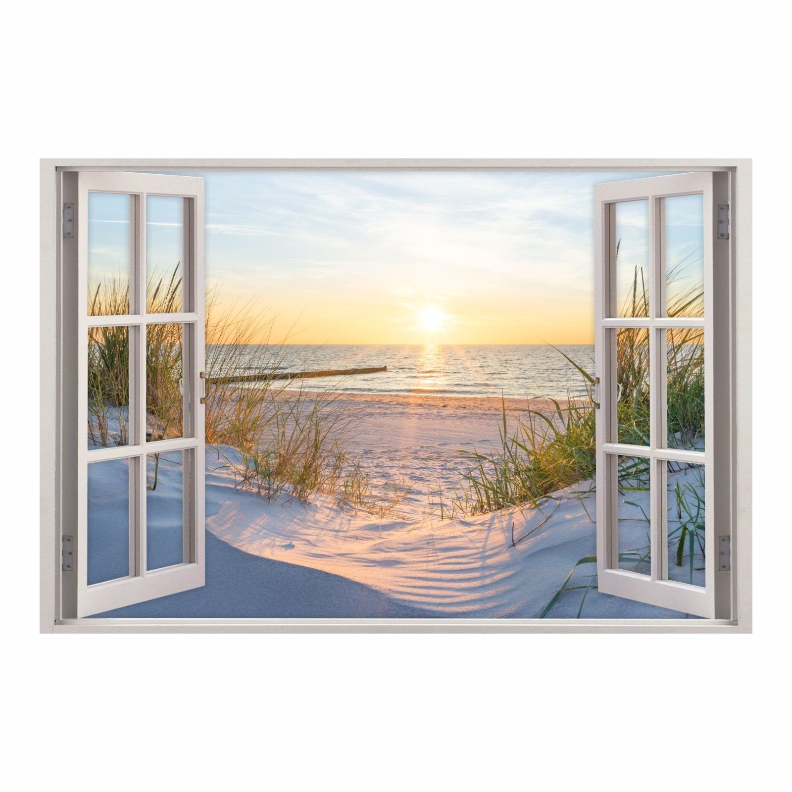 nikima Wandtattoo 153 Fenster - Ostseestrand günstig online kaufen