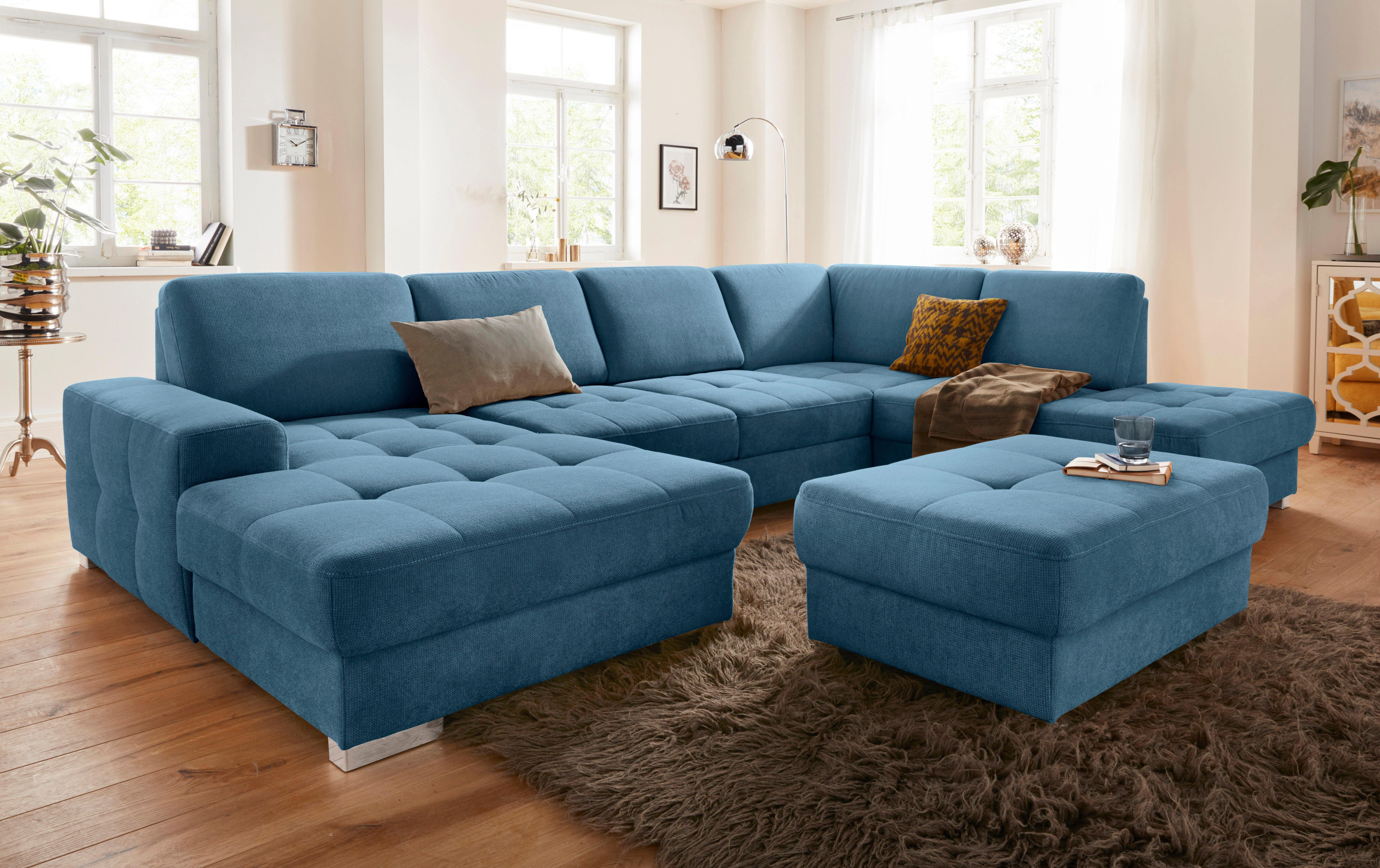 sit&more Wohnlandschaft "Santorini U-Form", mit Federkern und Sitztiefenver günstig online kaufen