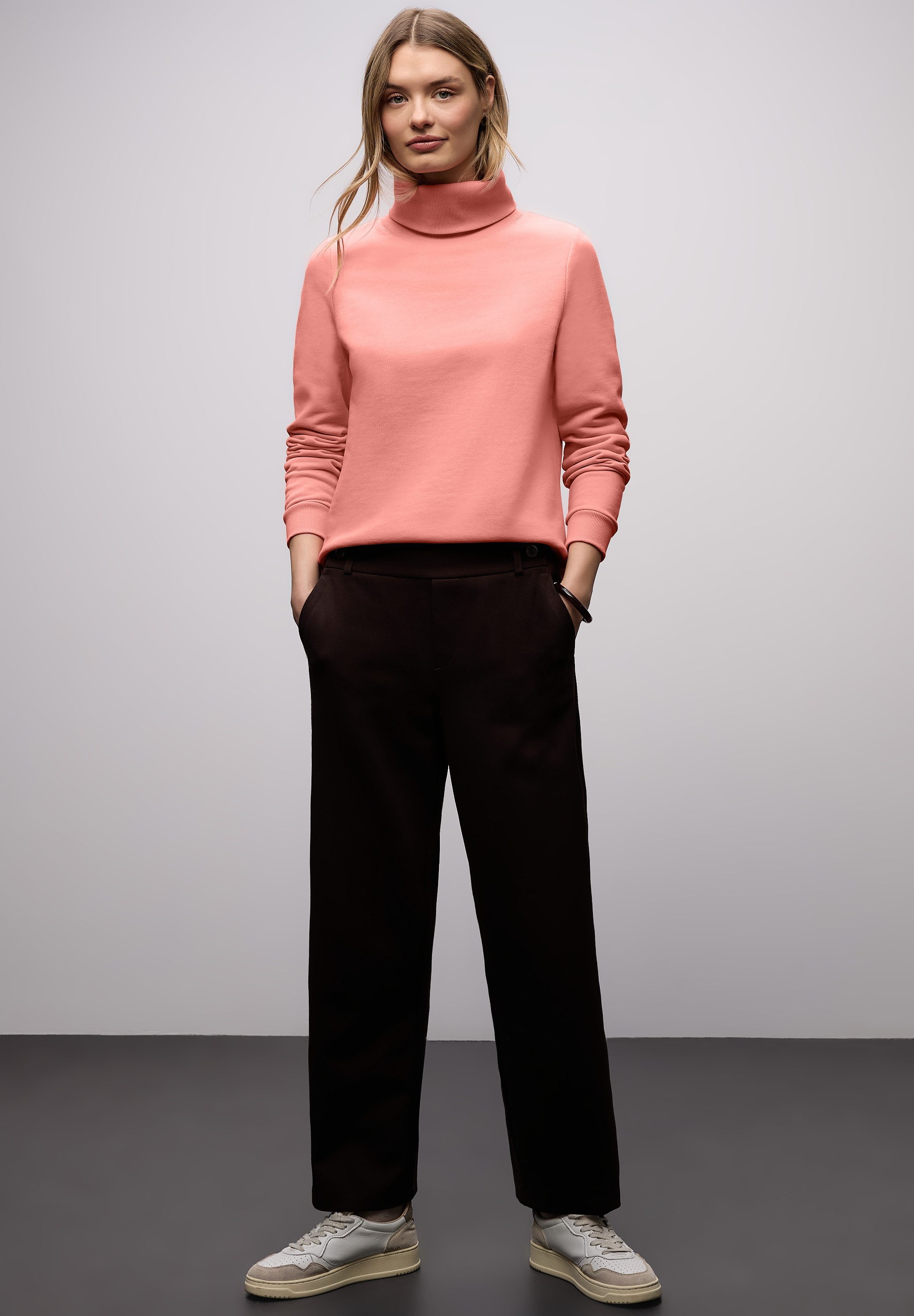 STREET ONE Sweater mit Stehkragen