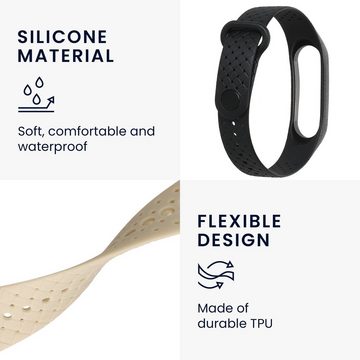 kwmobile Uhrenarmband 2x Sportarmband für Xiaomi Mi Band 4, Armband TPU Silikon Set Fitnesstracker