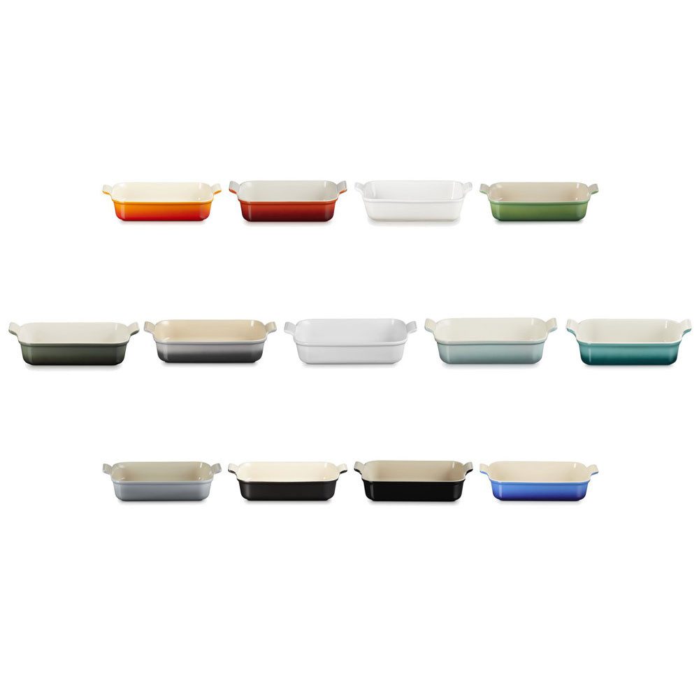 LE CREUSET Auflaufform LeCreuset Auflaufform rechteckig 32cm Tradition, Kirschrot, Steinzeug