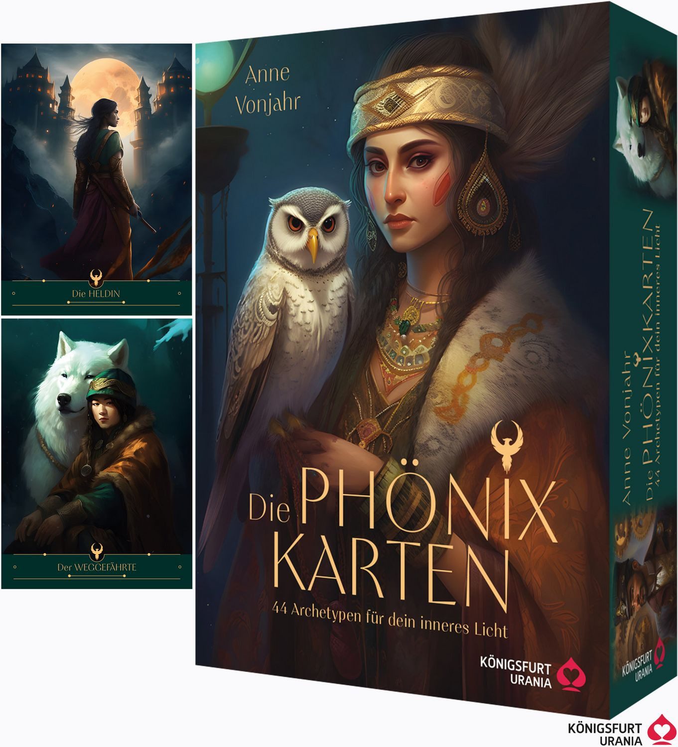 Die Phönix-Karten - 44 Archetypen für dein inneres Licht / Anne Vonjahr
