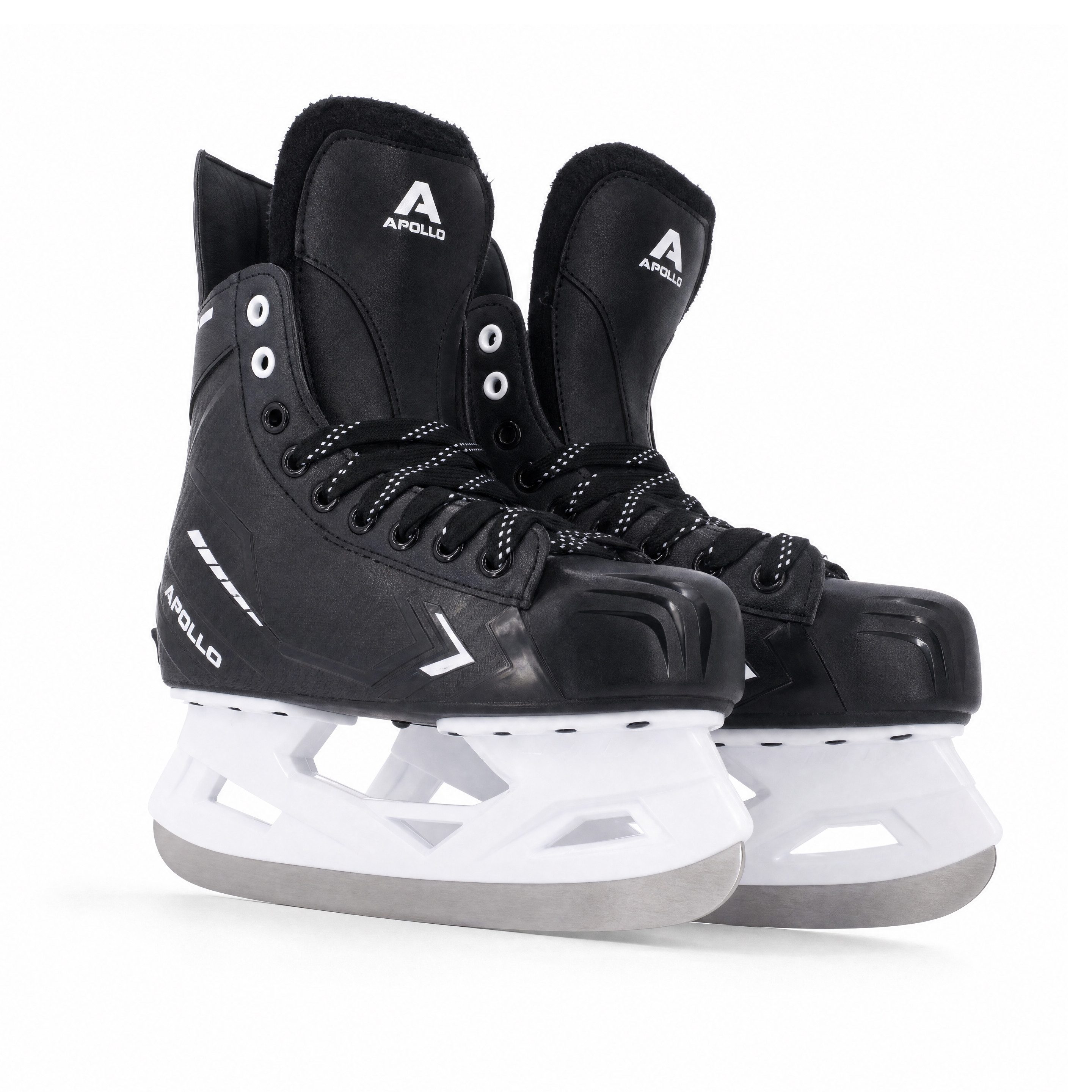 Apollo Schlittschuhe Kinder-Hockeyschlittschuhe Champion Skate Adjustable, Gr. 32-35, Schwa, über 4 Größen verstellbar per Drehverschluss, Stahlkufen