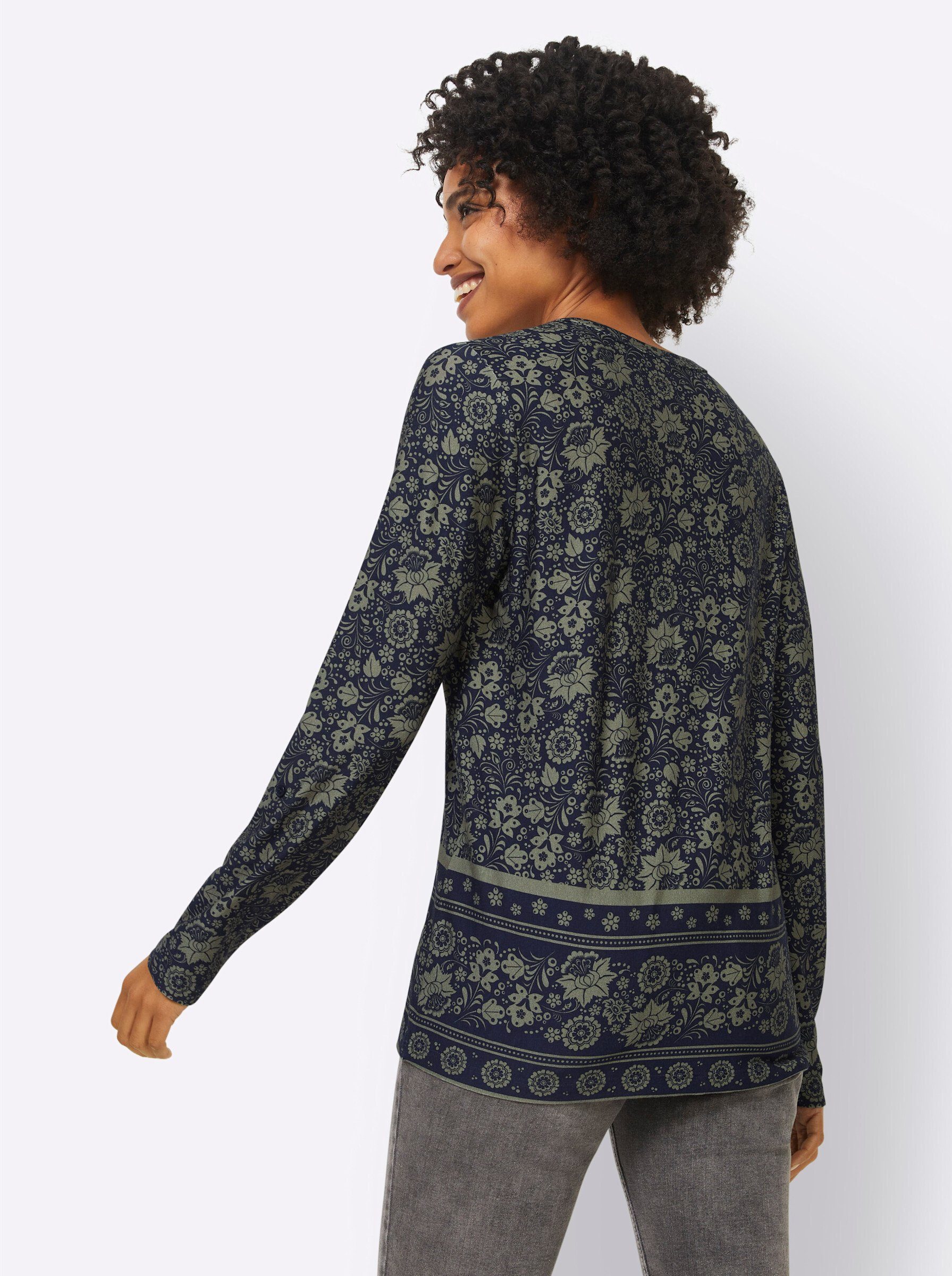 heine Langarmshirt "Druck-Shirt", (1 tlg.) günstig online kaufen