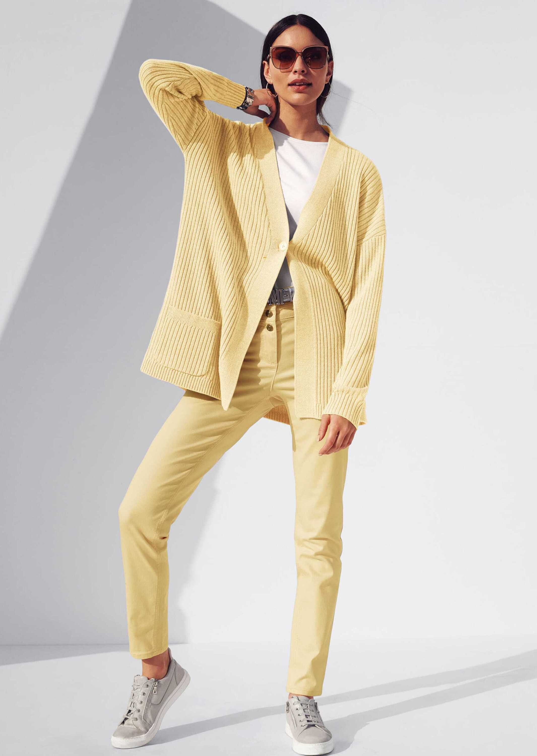 MADELEINE Gerade Jeans Highwaist-Jeans aus Power-Stretch