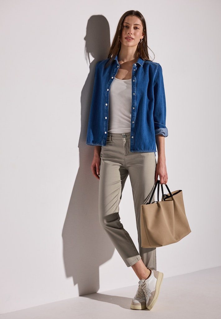 STREET ONE 3/4-Hose STREET ONE / Da.Casual-Hose / Style_Yulius Satin