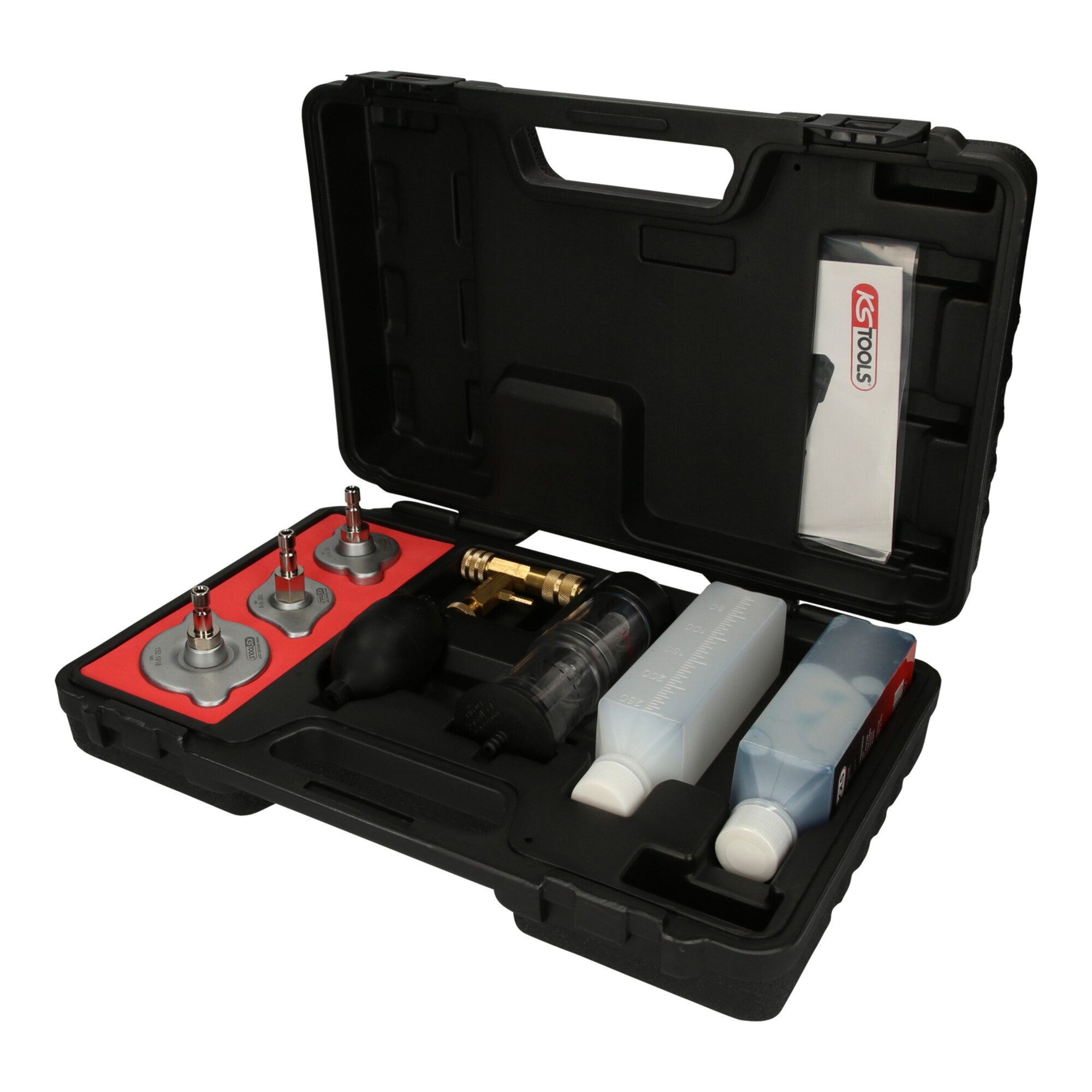 KS Tools Kompressor KS Tools CO2-Zylinderkopf-Lecktest-Satz, 8-tlg.