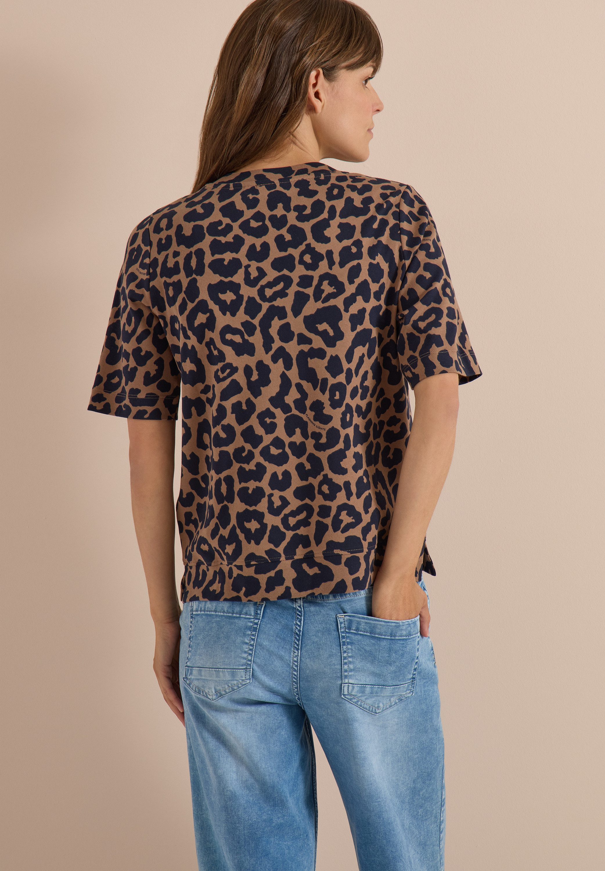 CECIL T-Shirt mit Animal-Print, lässige Passform