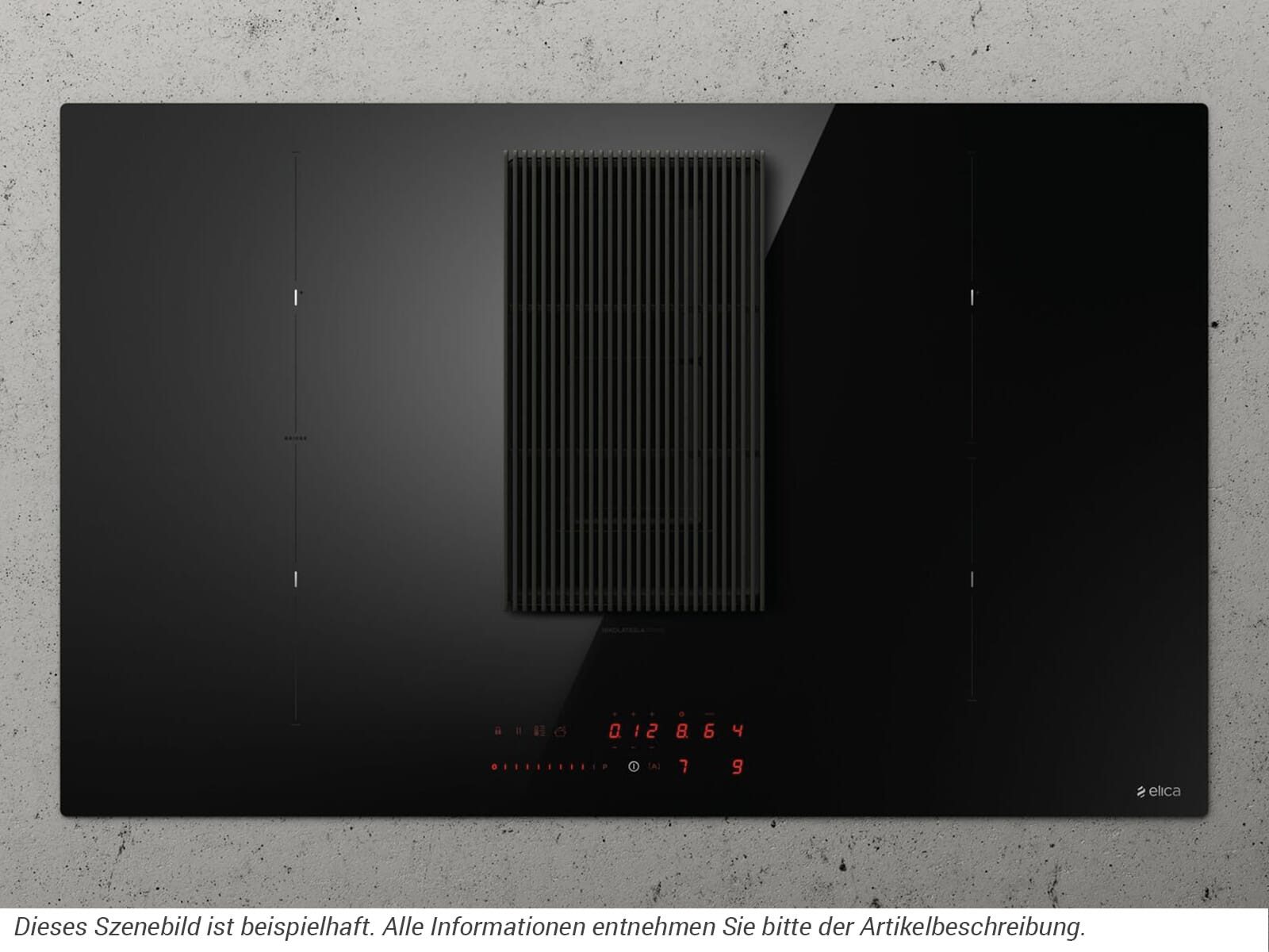 Elica Kochfeld mit Dunstabzug PRF0182322, Timer, TouchControl-Bedienung
