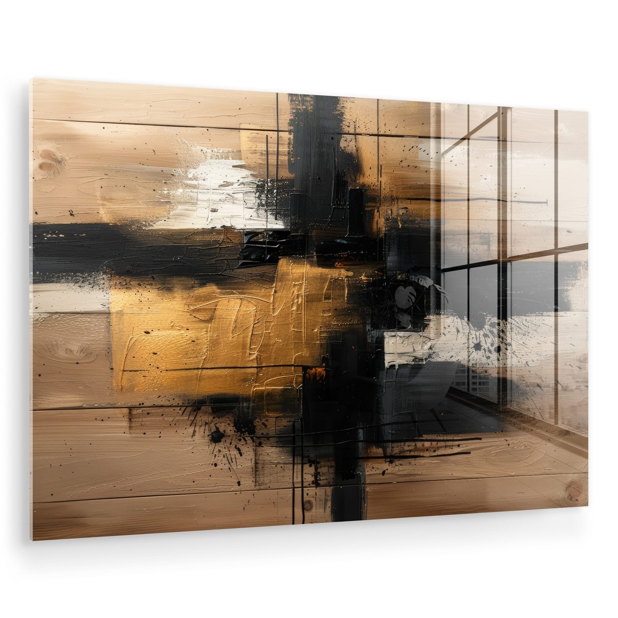 MuchoWow Acrylglasbild Modern - Schwarz - günstig online kaufen
