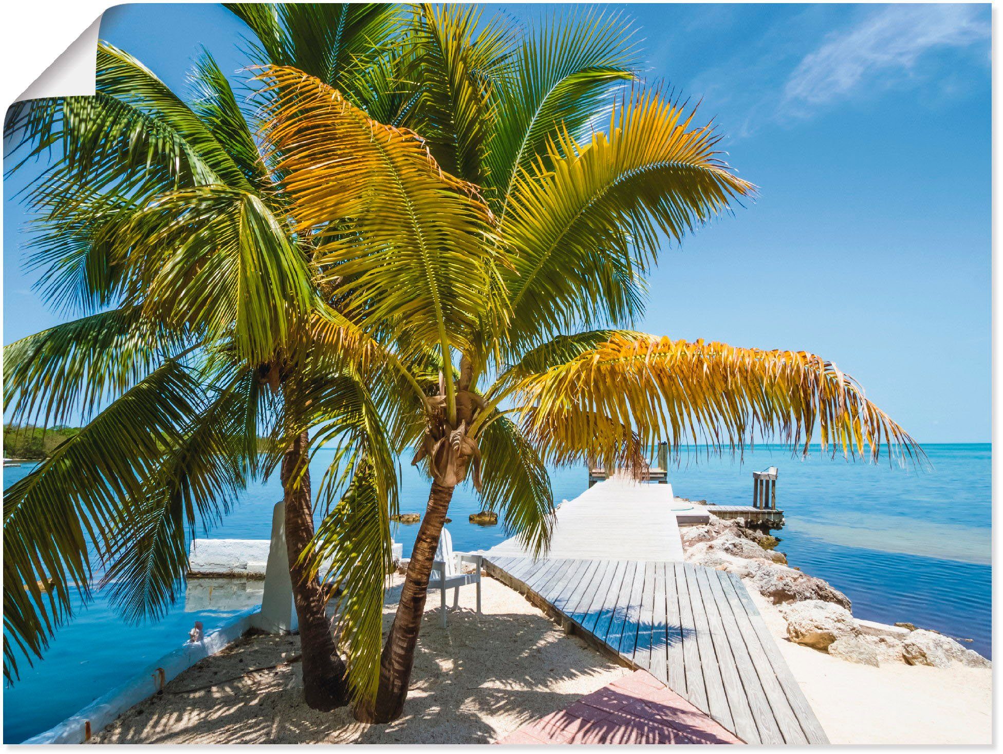 Artland Wandbild »Florida Keys Himmlischer Blick«, Strand (1 Stück), in