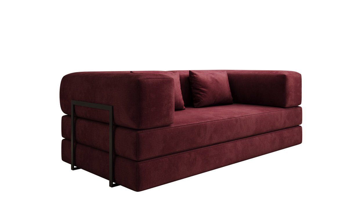 Luxusbetten24 Sofa Designer Sofa Lazy 3 Sitzer in Samt, mit Liegefunktion u günstig online kaufen