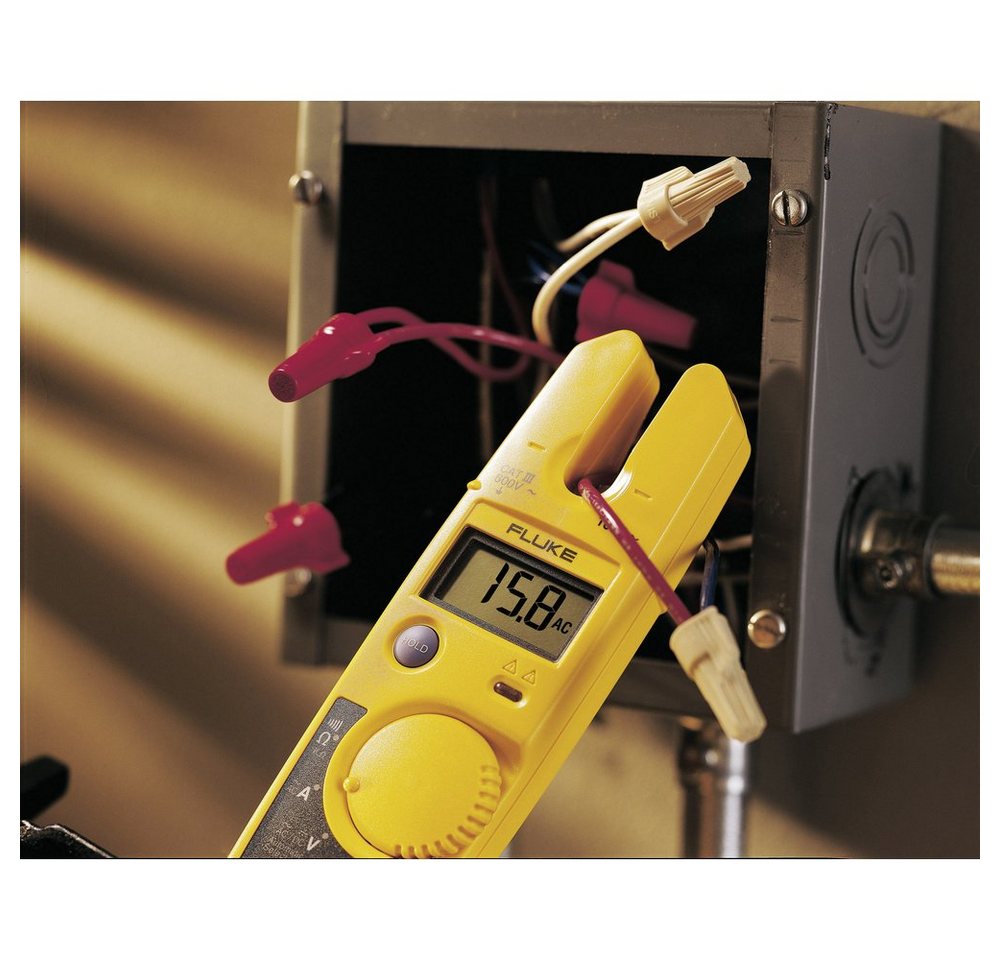 Thumbnail - Fluke Spannungsprüfer Fluke T5-1000 Zweipoliger Spannungsprüfer CAT III 1000 V LCD, Akustik, (T5-1000)