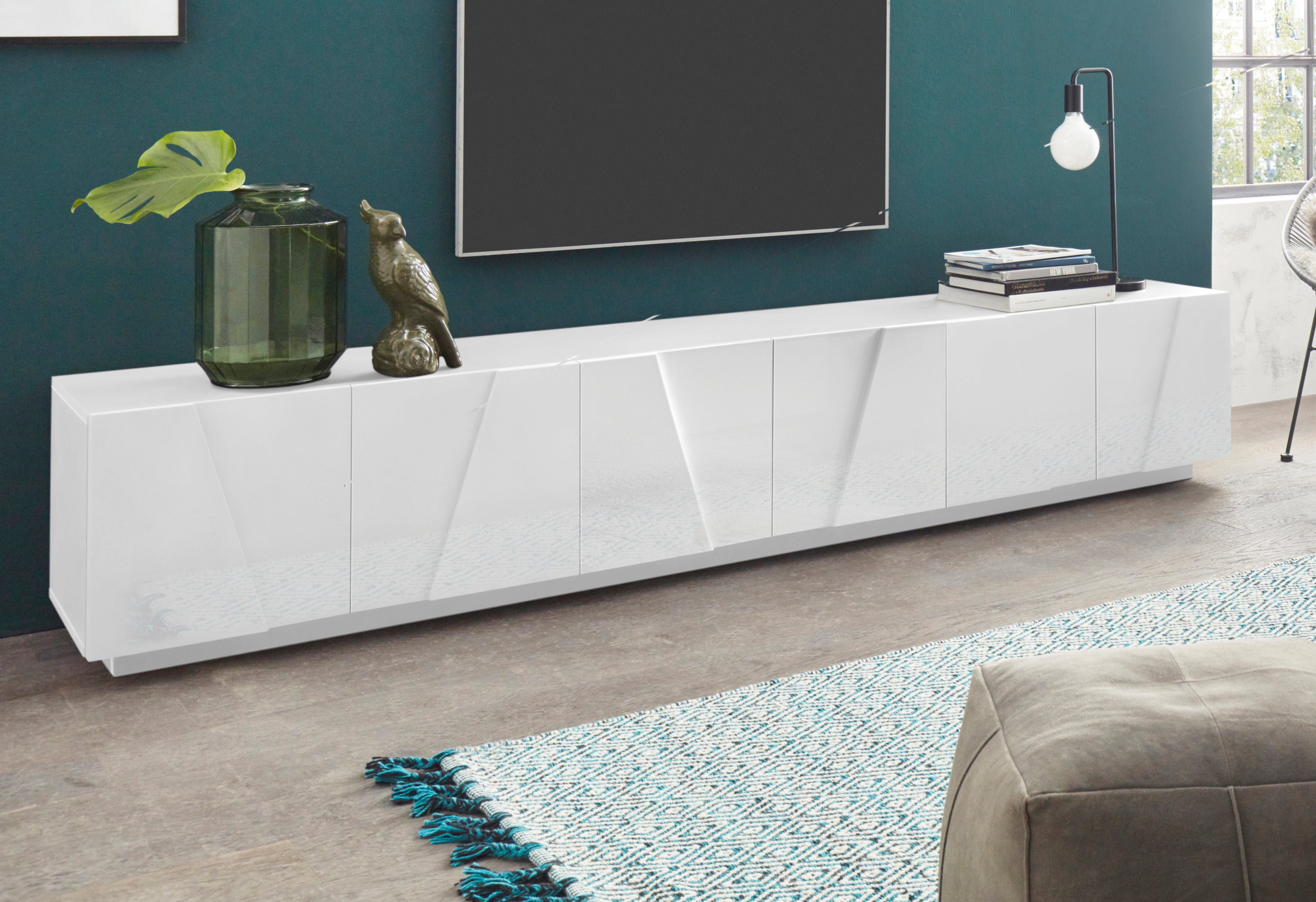 Home affaire Lowboard PING, TV-Board, TV-Band, TV-Kommode, mit 6 Türen, Breite 243,8 cm