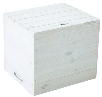 Kistenkolli Altes Land Allzweckkiste Holzkiste weiß passend für Kallax und Expeditregale Regaleinsatz