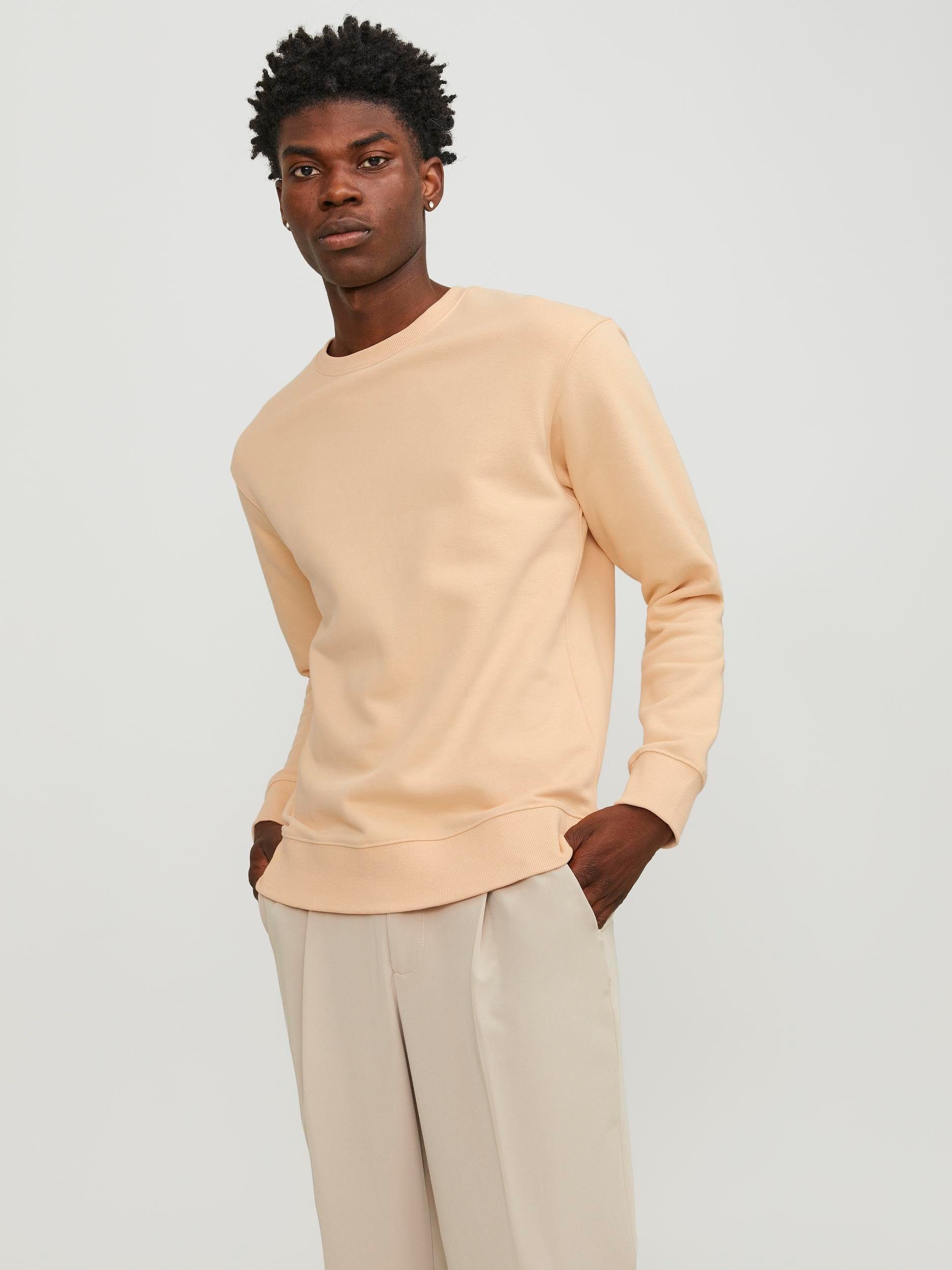 Jack & Jones Sweatshirt JJESTAR BASIC SWEAT CREW NECK NOOS apricot ice