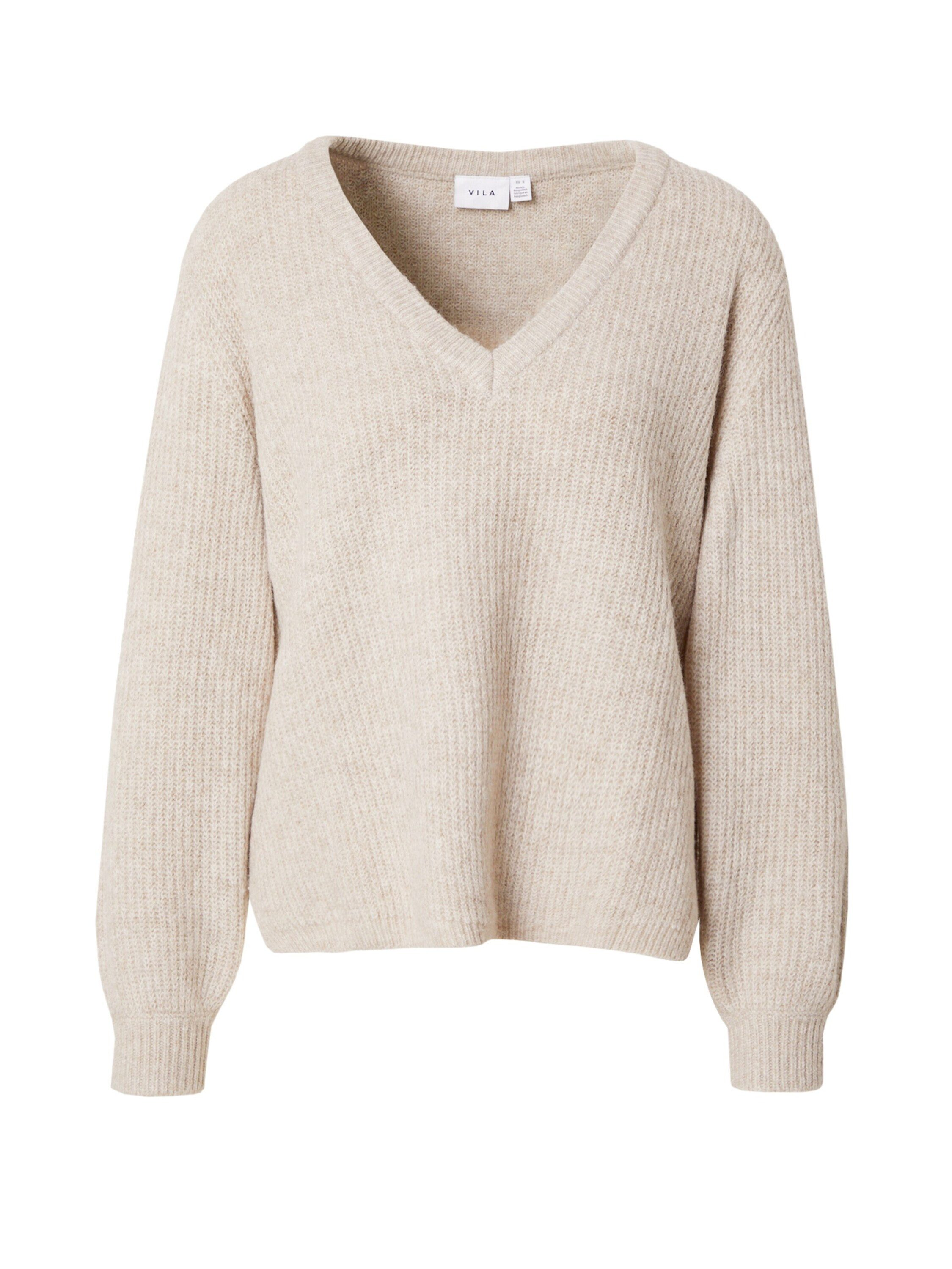 Vila V-Ausschnitt-Pullover VIBELUNA V-NECK REV L/S günstig online kaufen