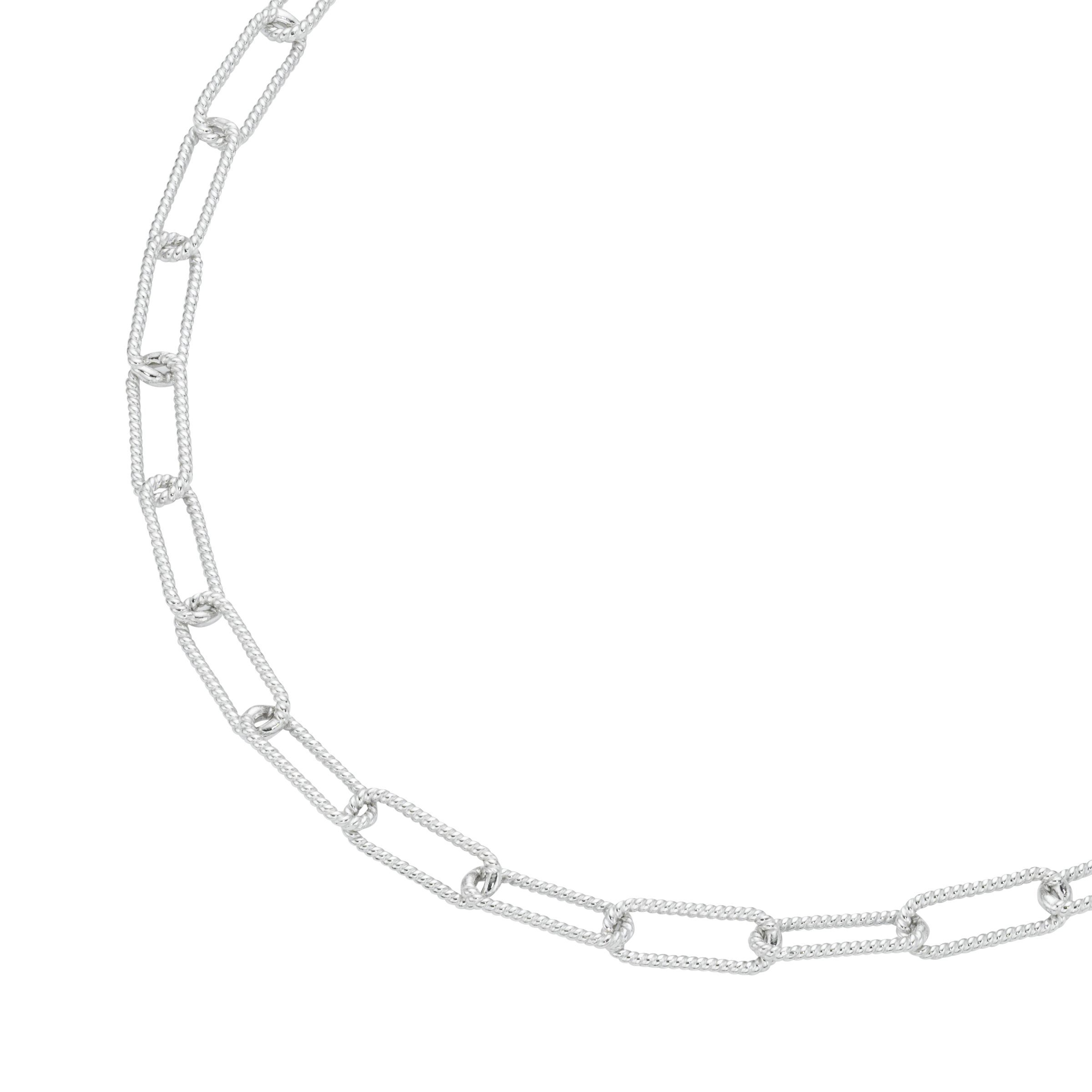 Silberkette Kordel-Optik, Silber 925