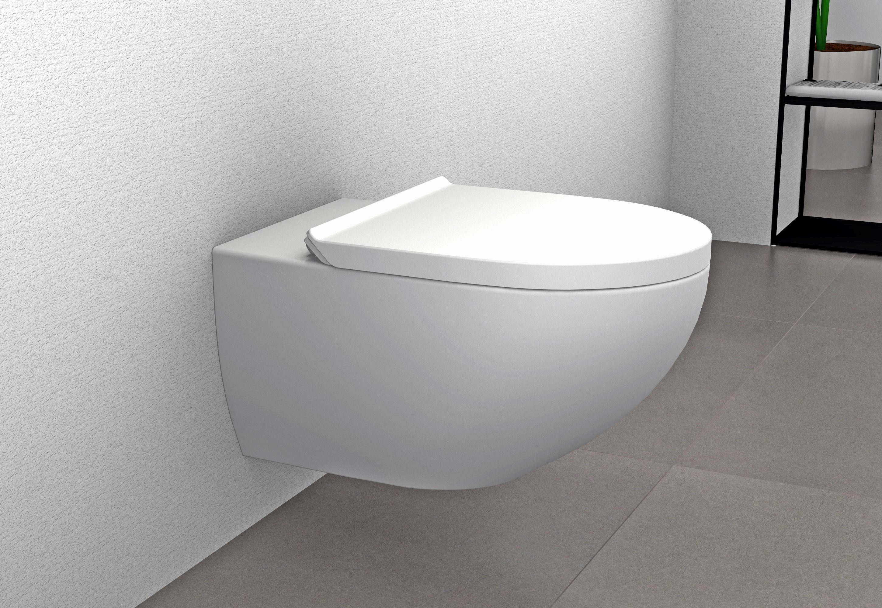 Bernstein Tiefspül-WC E-9030, Weiß matt, Hänge-WC, günstig online kaufen