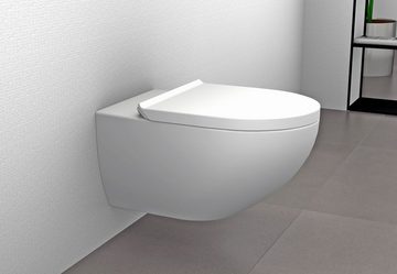 Bernstein Tiefspül-WC E-9030, Hänge-WC, spülrandlos, inkl. Soft-Close-Deckel