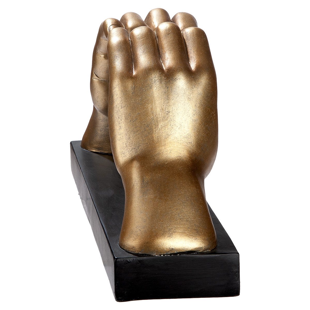 GILDE LED Tischleuchte LED Tischleuchte Amora Hands Hände Herz mit Leuchtkugel gold