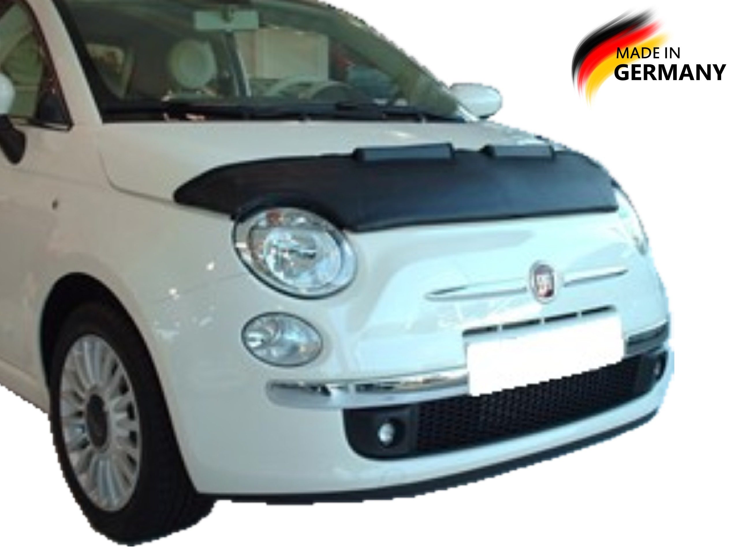auto-bra Autoplane Steinschlagschutz kompatibel mit FIAT 500 2007 Haubenbra Bonnet Bra