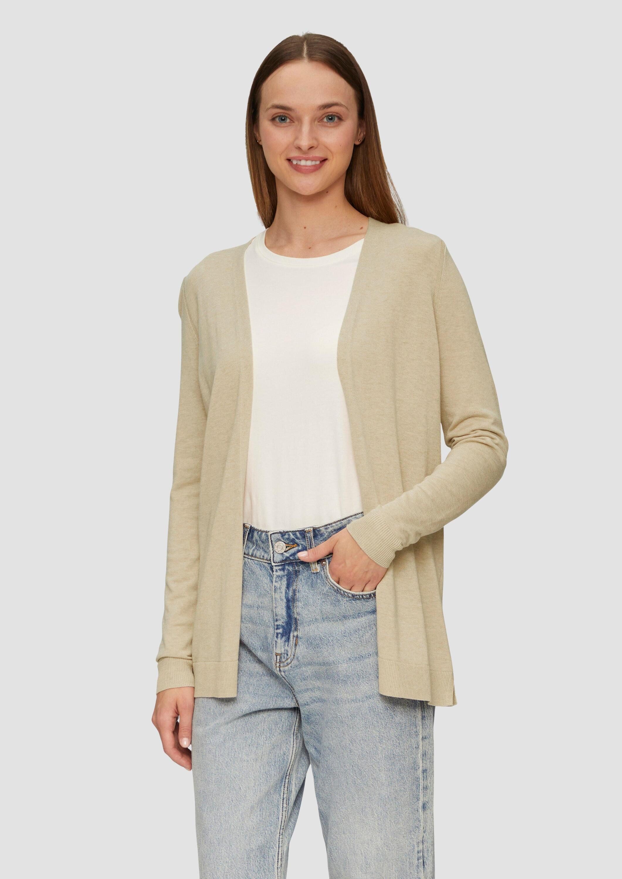 s.Oliver Cardigan Strickjacke Cardigan aus Viskose-Baumwollmix günstig online kaufen
