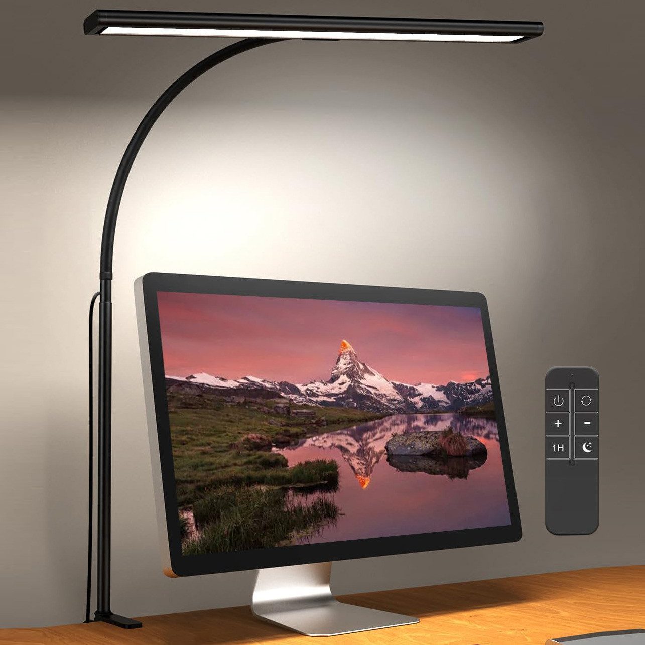 Sunicol LED Schreibtischlampe Klemmbar Tischlampe, 3 Farben und 5 Helligkei günstig online kaufen