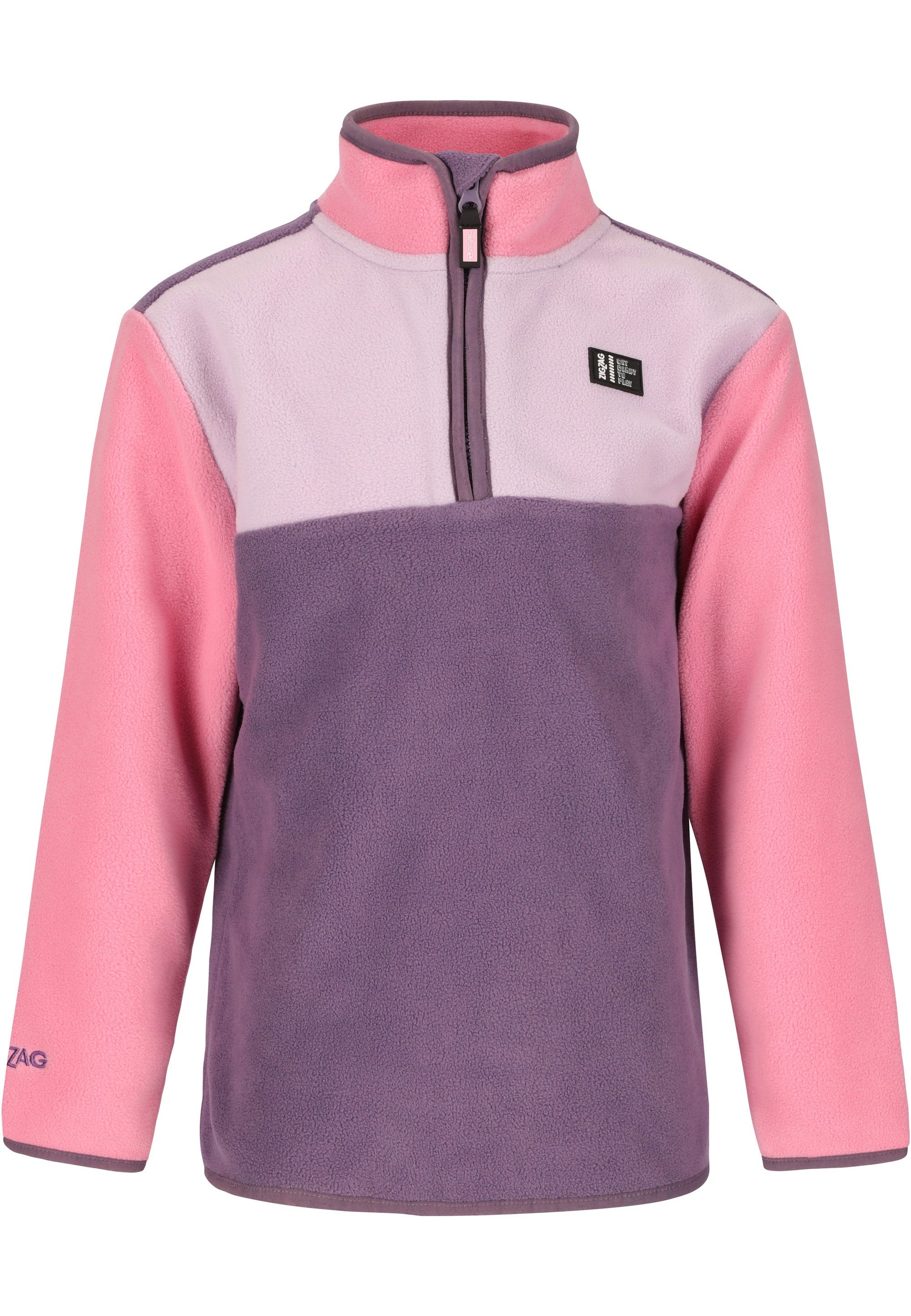 ZIGZAG Fleecejacke Quill mit gebürsteter Innenseite
