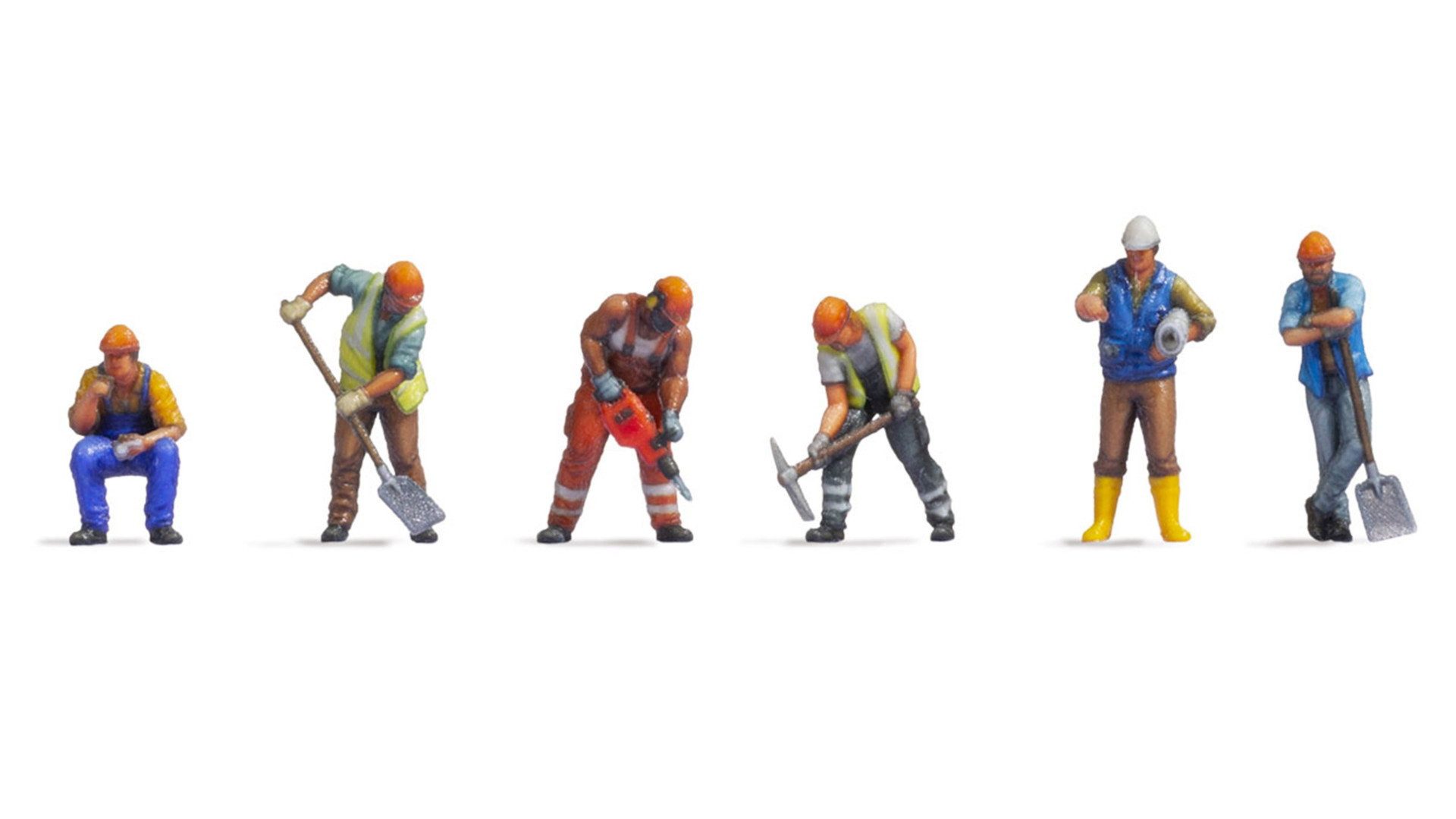 NOCH Dekofigur NOCH Z Figuren Bauarbeiter, 3D-Master-Figuren mit